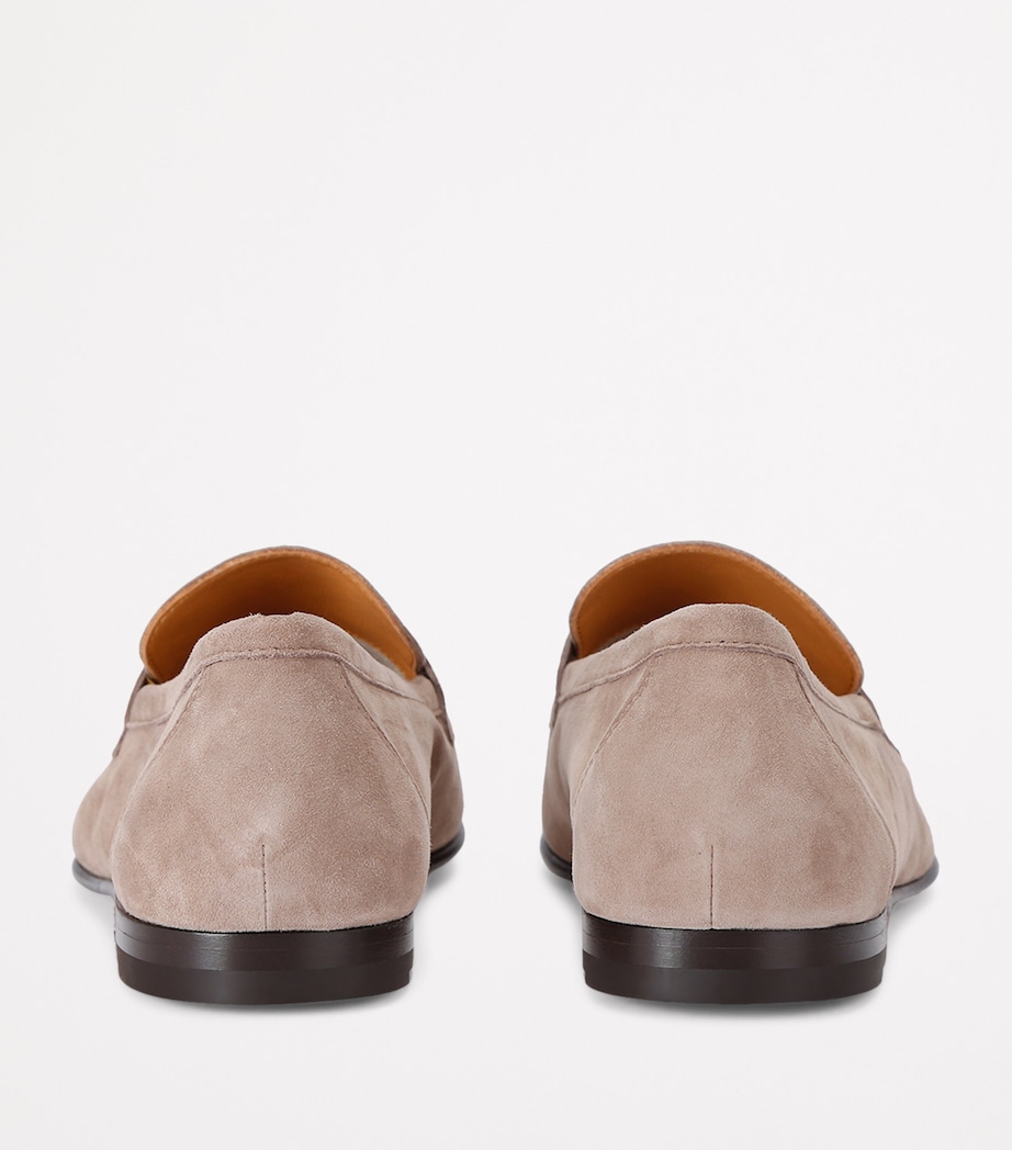 Suede Mocassino Loafers GREY Image 3