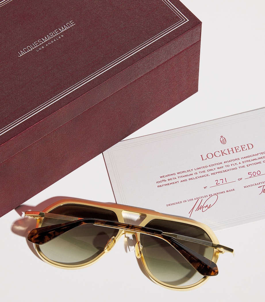 Titanium Aviator Lockheed Sunglasses 18F-GENEVA Image 5