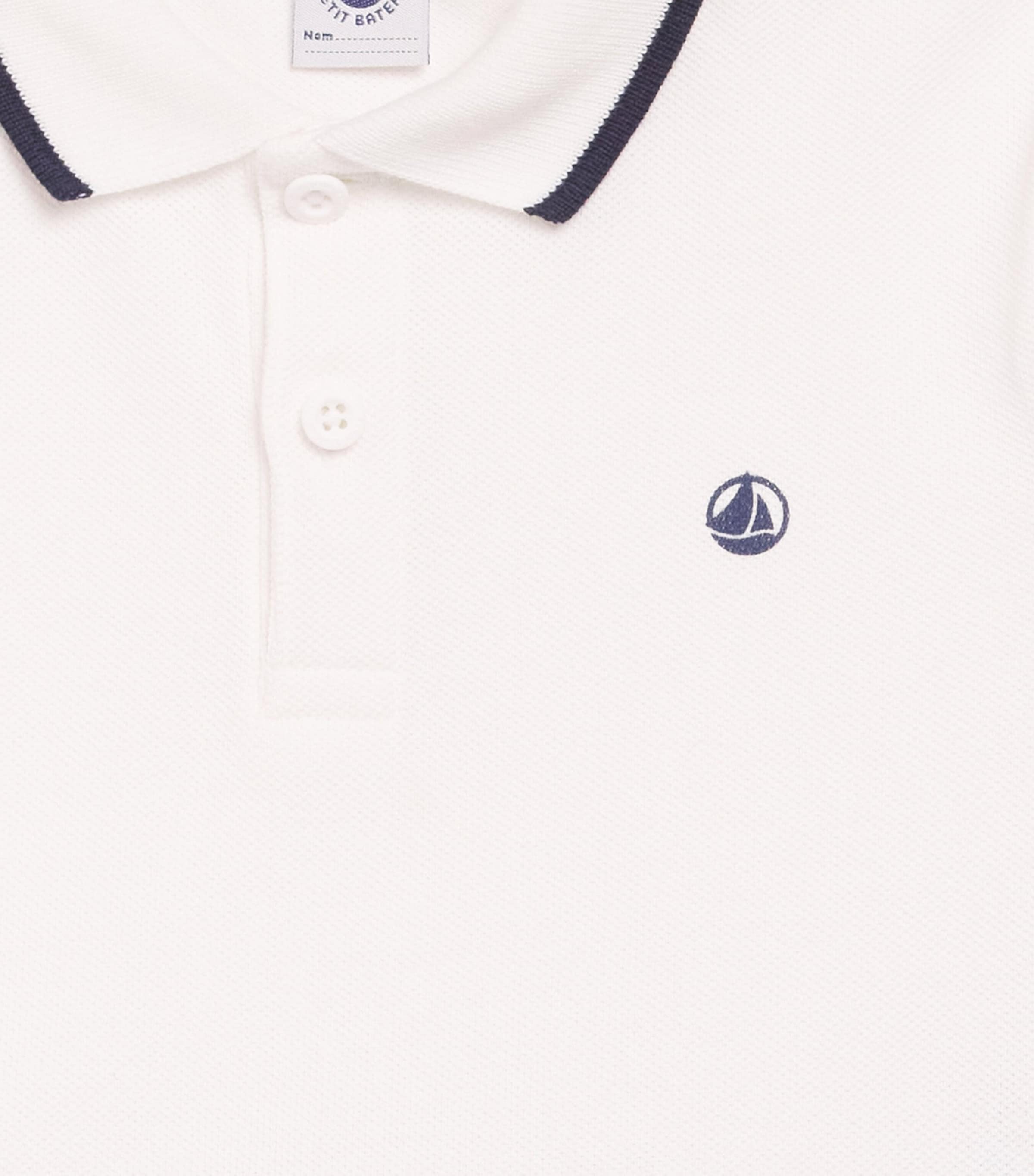 Cotton Logo Polo Shirt (6-24 Months) MARSHMALLOW Image 4