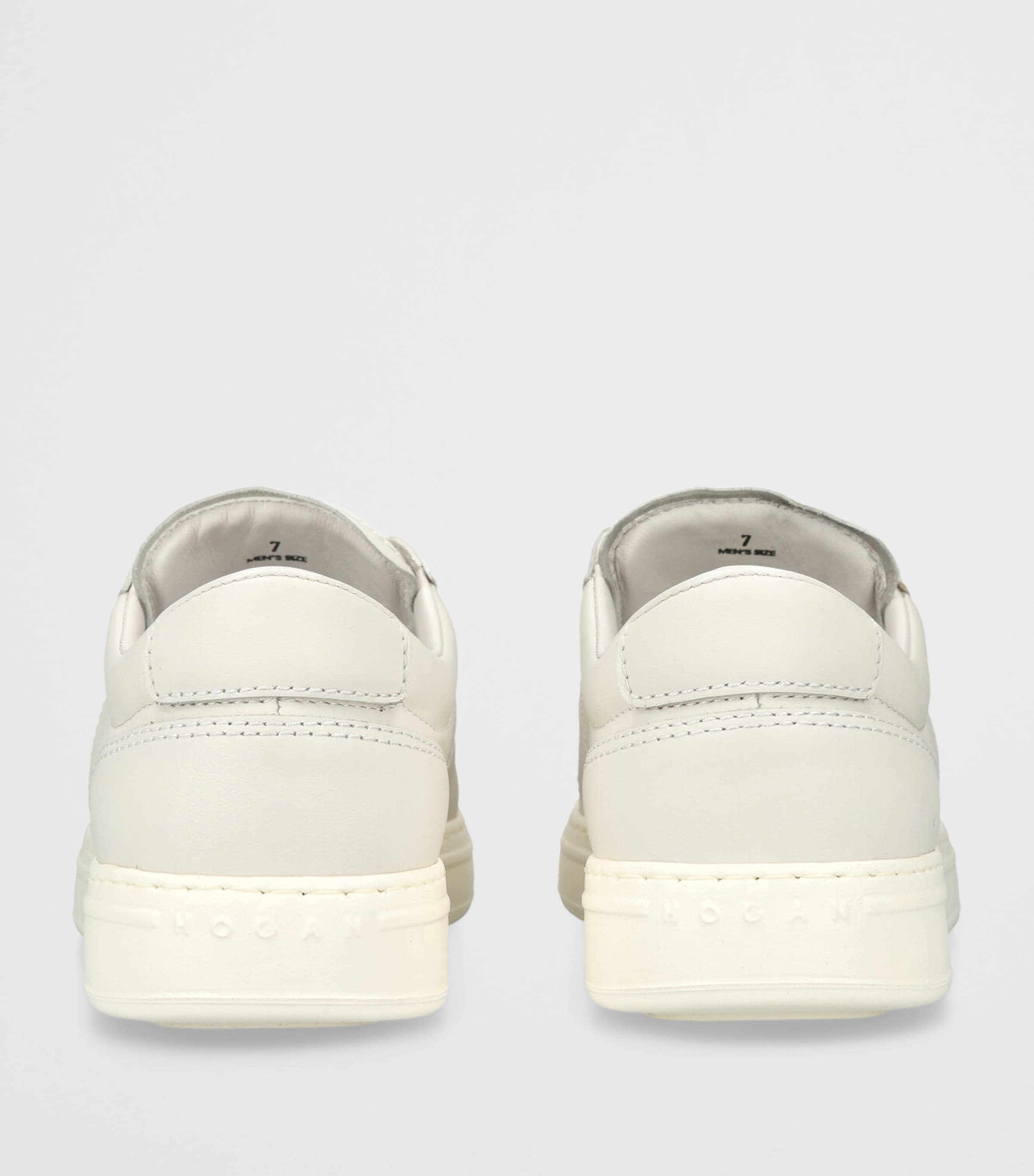 Leather H668 Slip-On Sneakers BONE Image 2