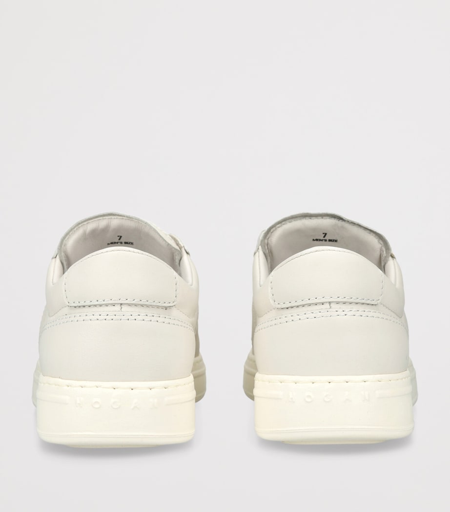 Leather H668 Slip-On Sneakers BONE Image 2