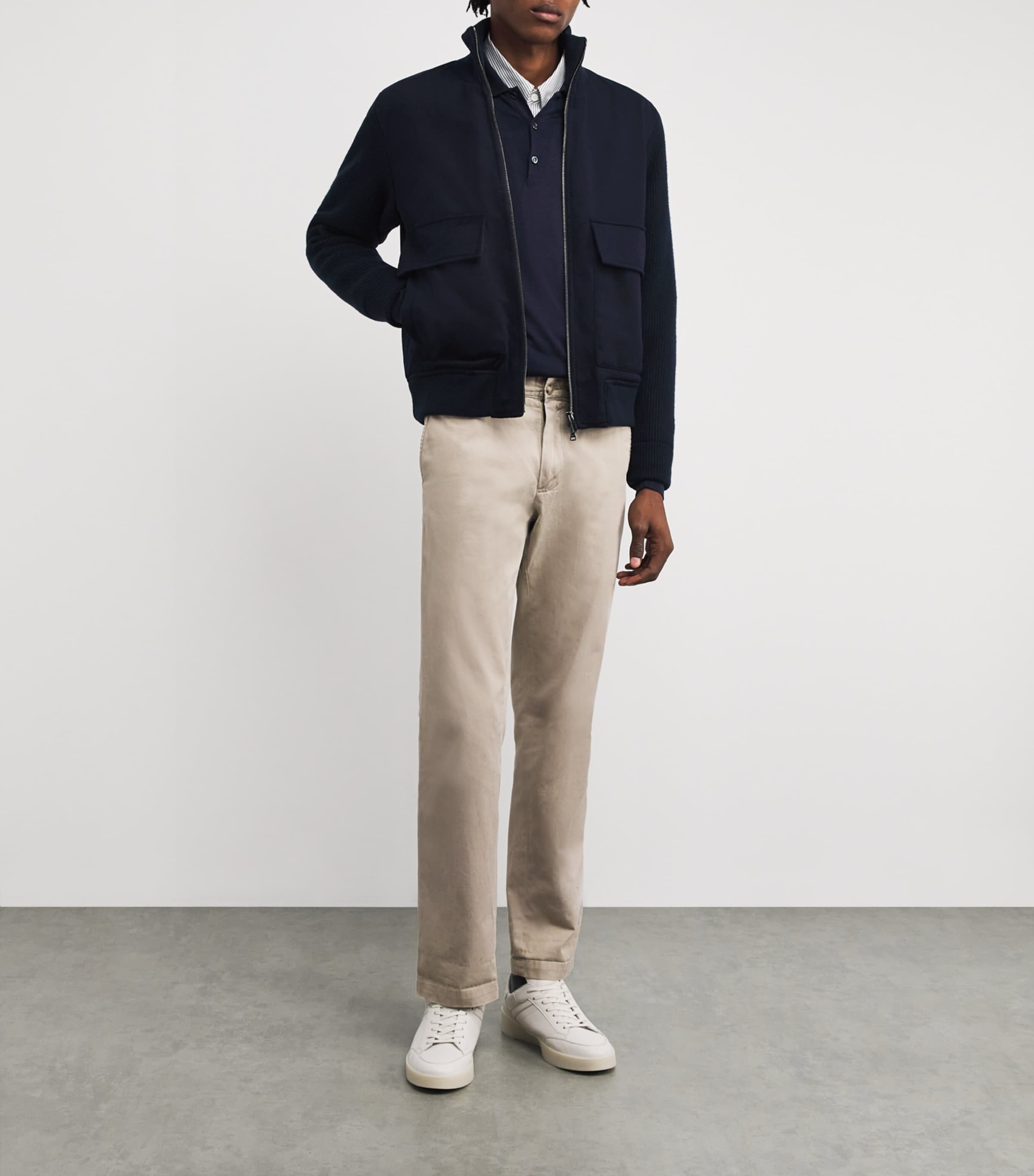 Cashmere Hybrid Jacket 050BLUE Image 2