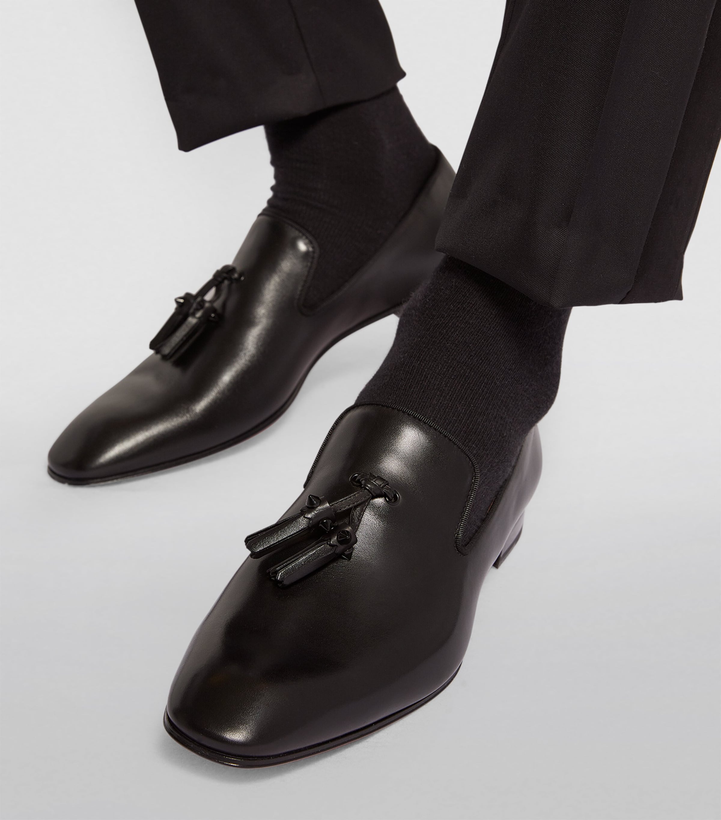 Dandelion Tassel Leather Loafers BK01 Image 2