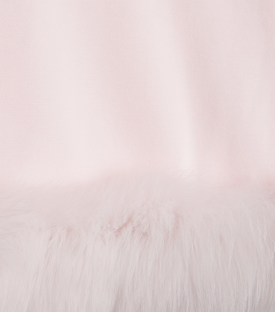 Bimbalo Faux Fur-Trim Dress (1 Month-4 Years) Pink Image 3