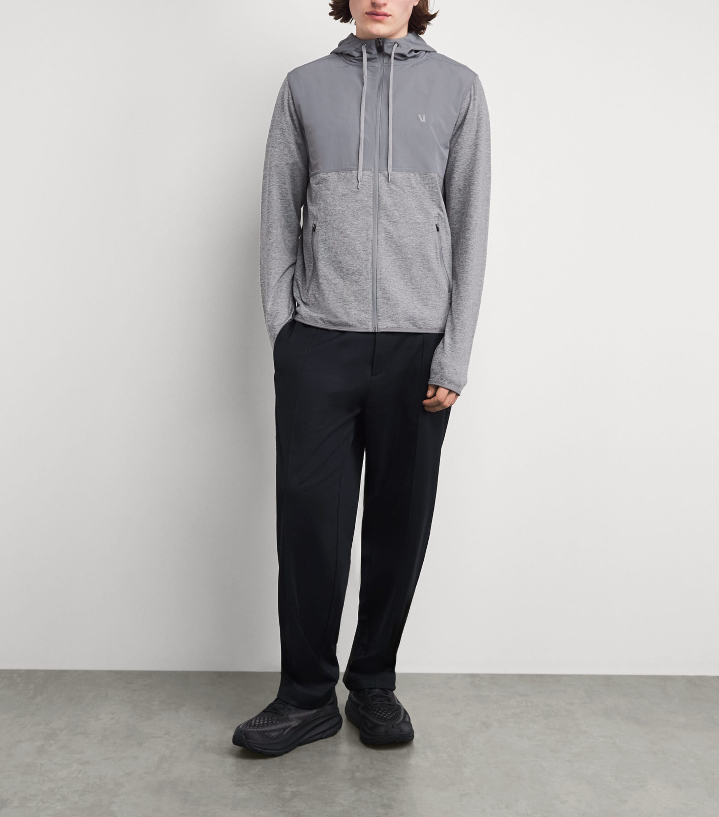 VUORI Mens Sunday Element Jacket Gyh Grey Heather Image 2