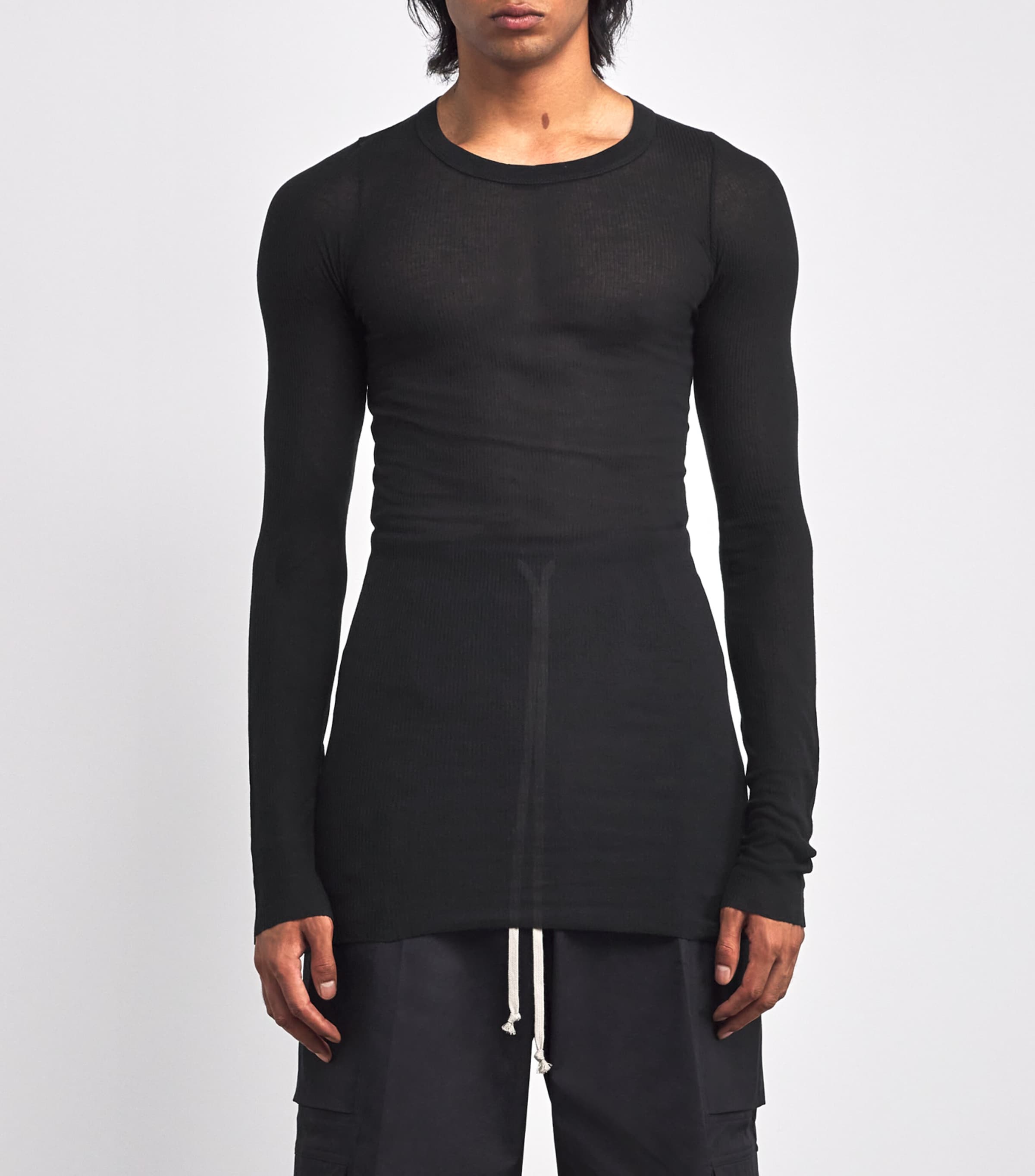Rick Owens Ribbed Long-Sleeve T-Shirt | Harrods US