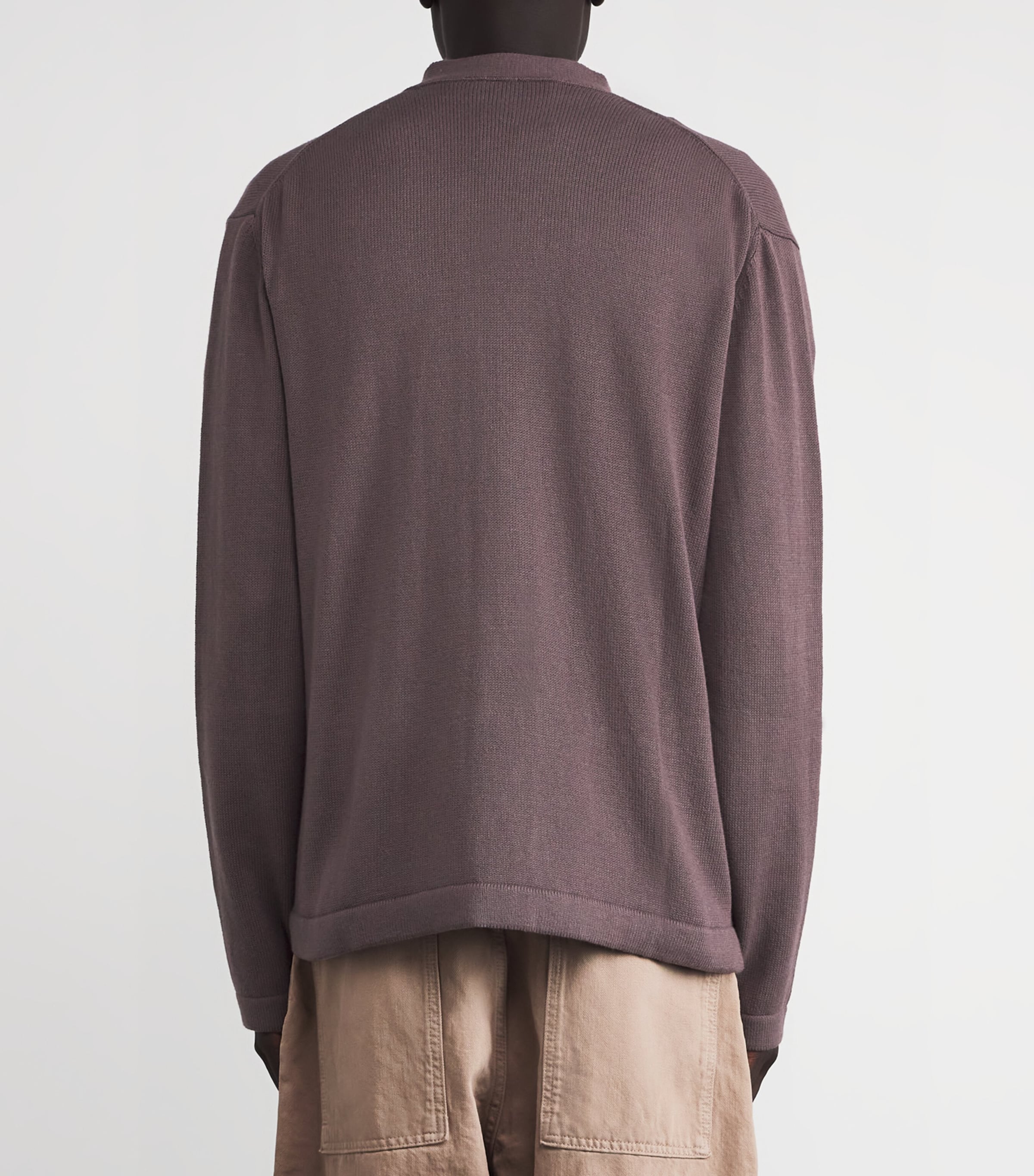 Cotton-Cashmere Alex Cardigan D408 TRUFFLE Image 4