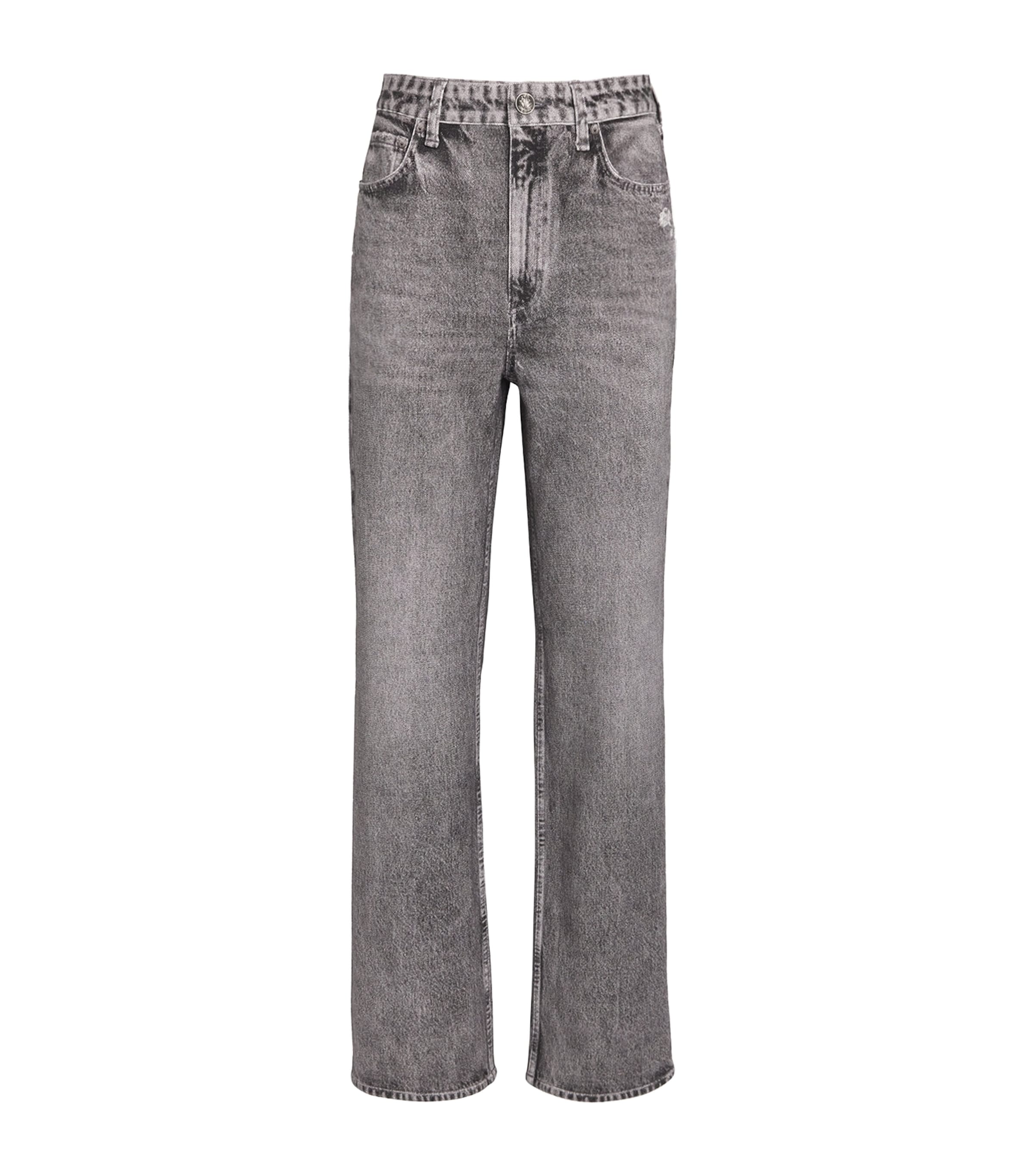 Rag & Bone Miramar Shea High Rise Full Relaxed In Grey