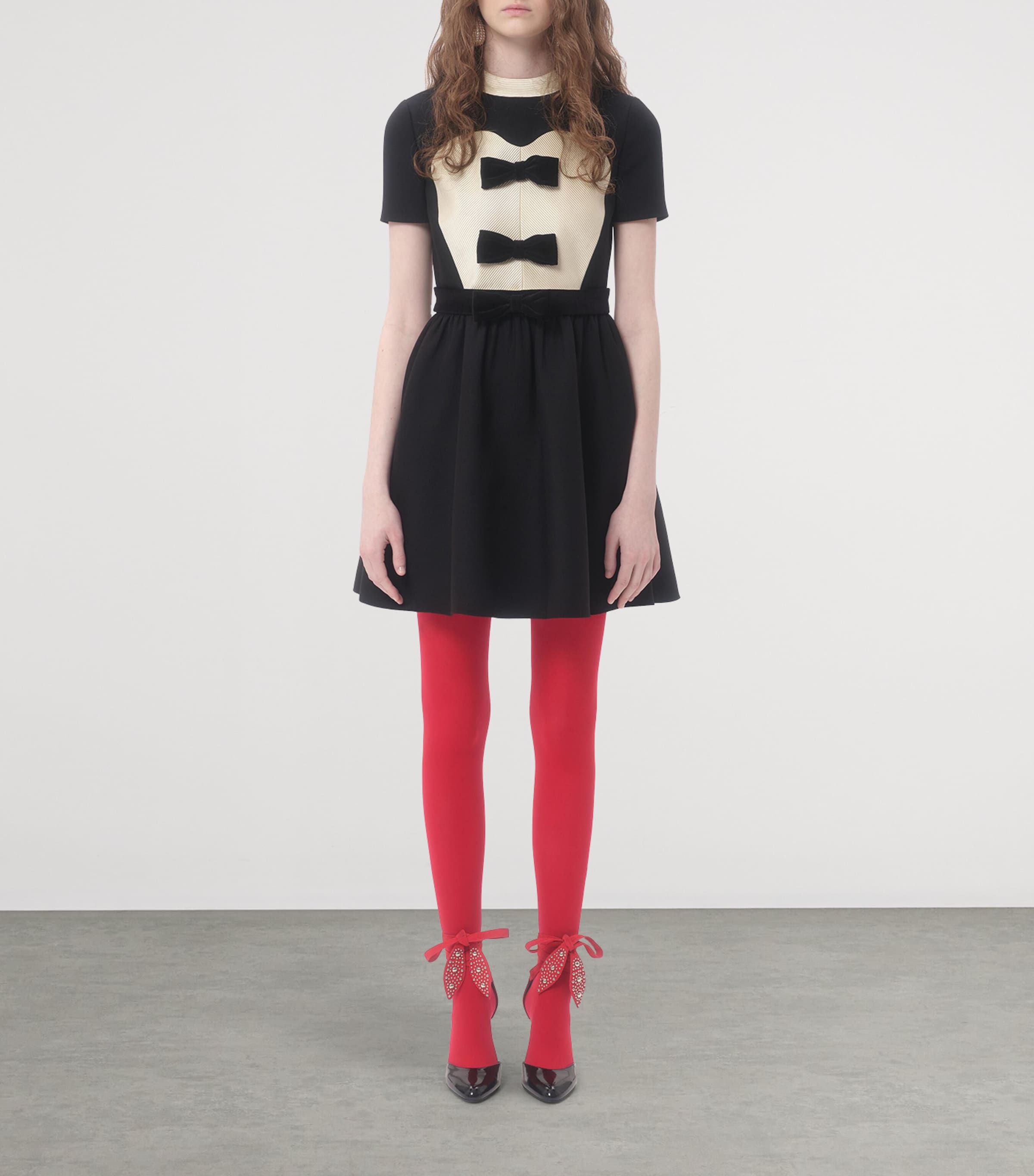 ワンピース VALENTINO VIRGIN WOOL MINI DRESS Valentino Wool-Silk Embellished Mini Dress | Harrods US