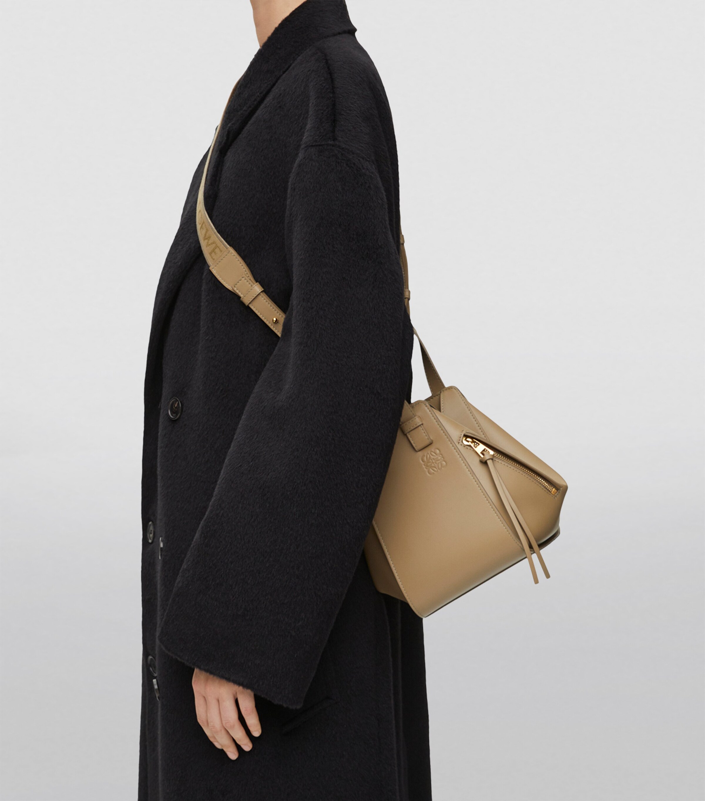 Compact Hammock Top-Handle Bag CLAY GREEN Image 8