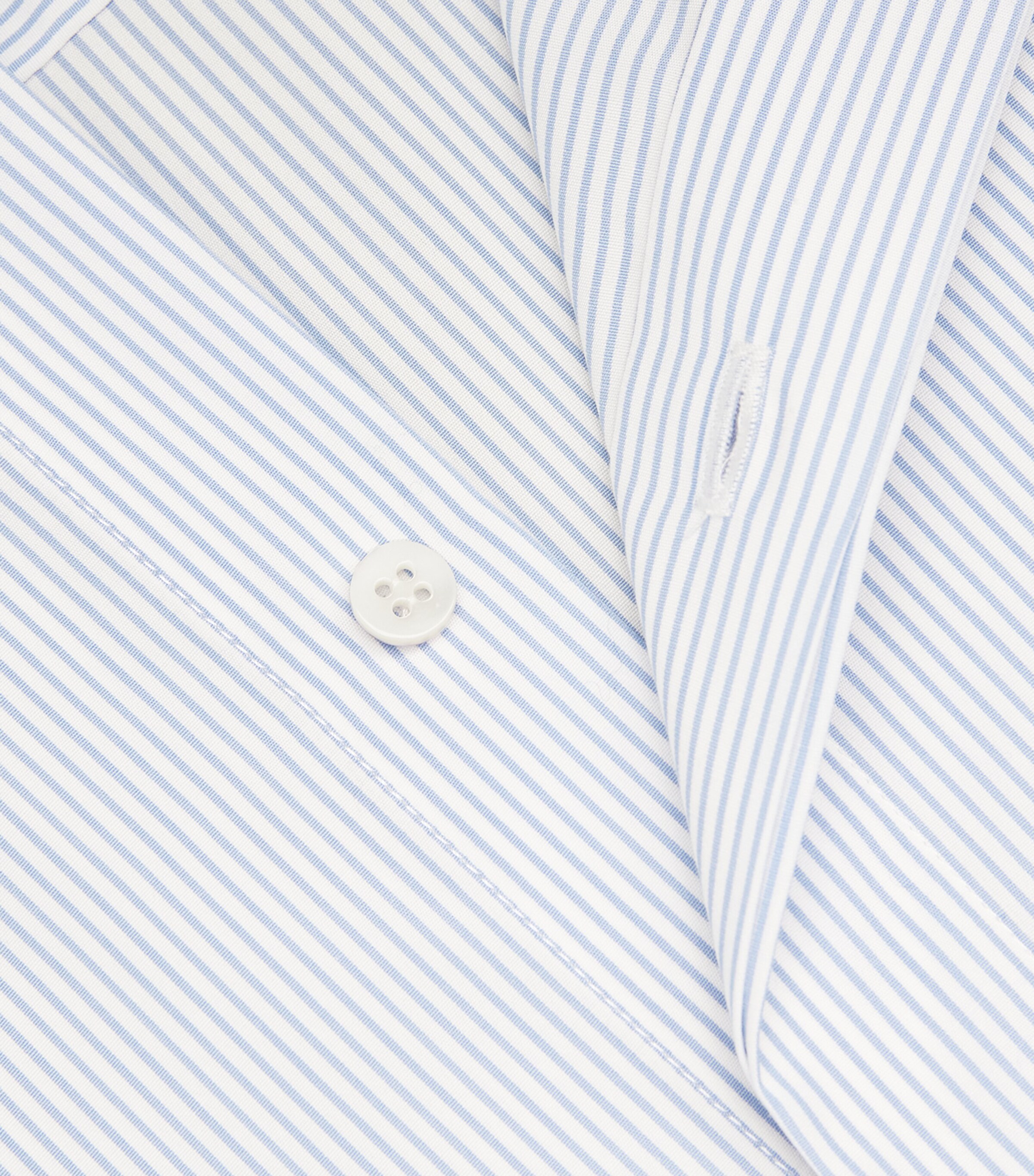 Cotton Oxford Shirt 621 STRIPE LIGHT BLU Image 5