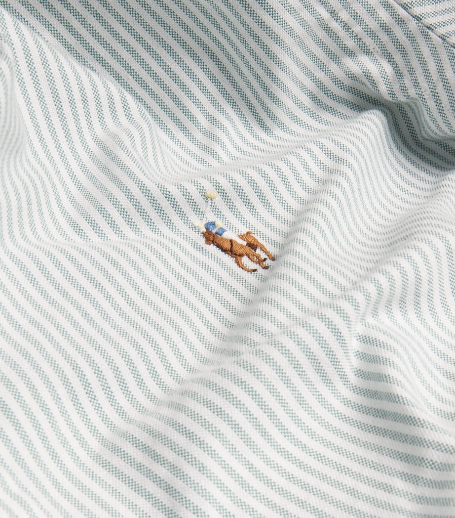 Cotton Oxford Shirt GREEN Image 5