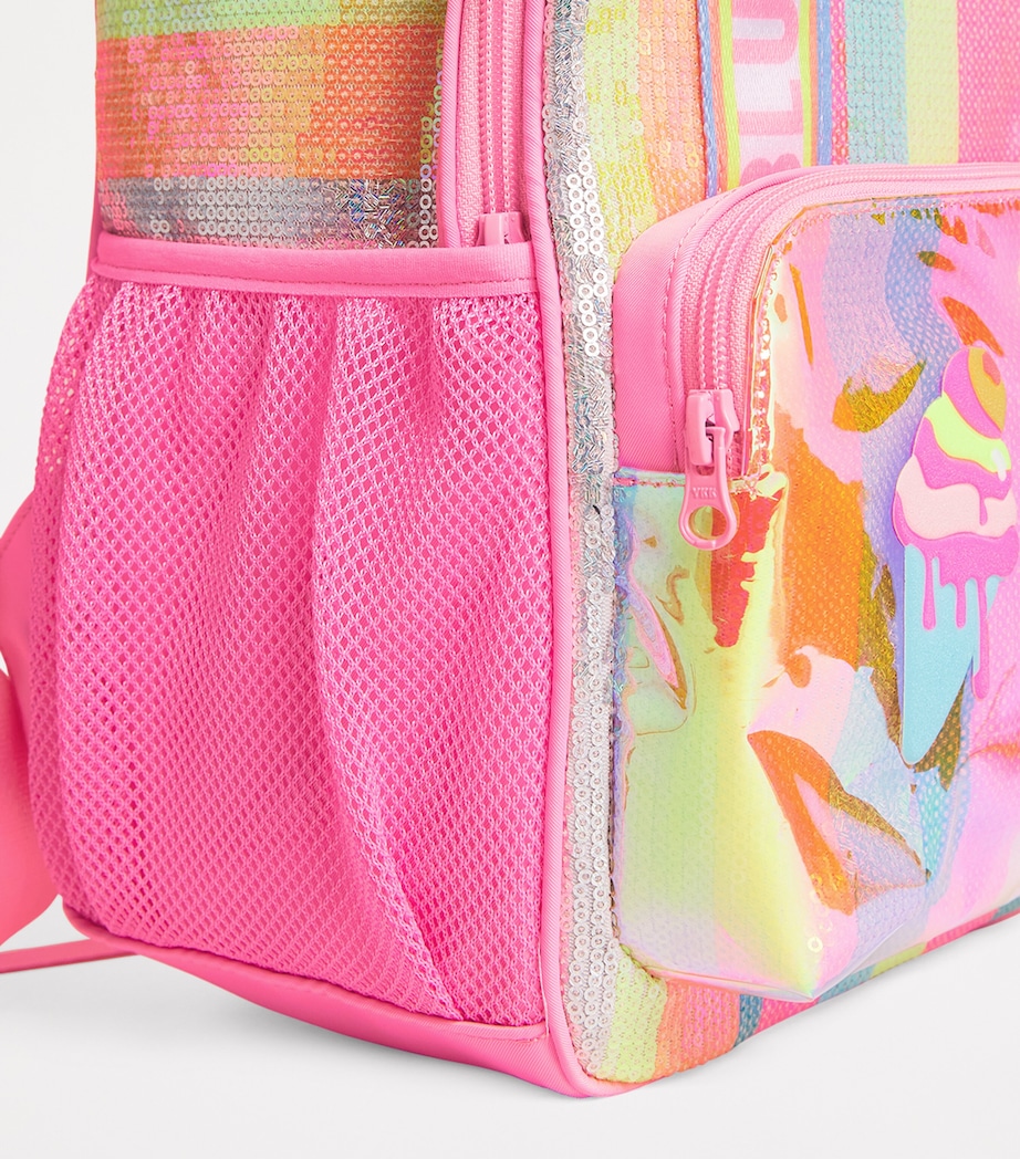 Sequin Ice-Cream Backpack 462 PINK Image 4