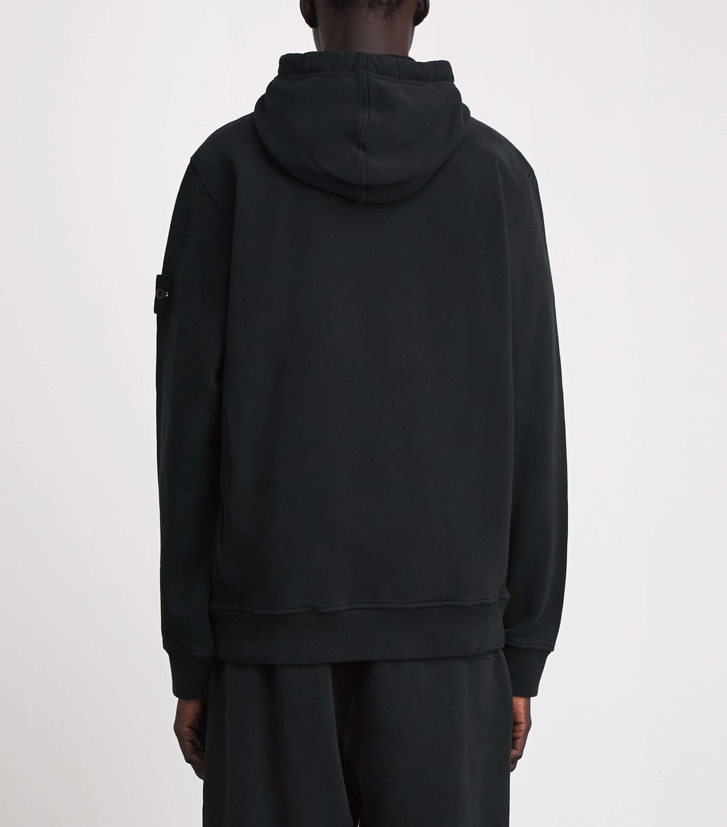 Stone Island Mens Organic Cotton Compass Hoodie Image 5