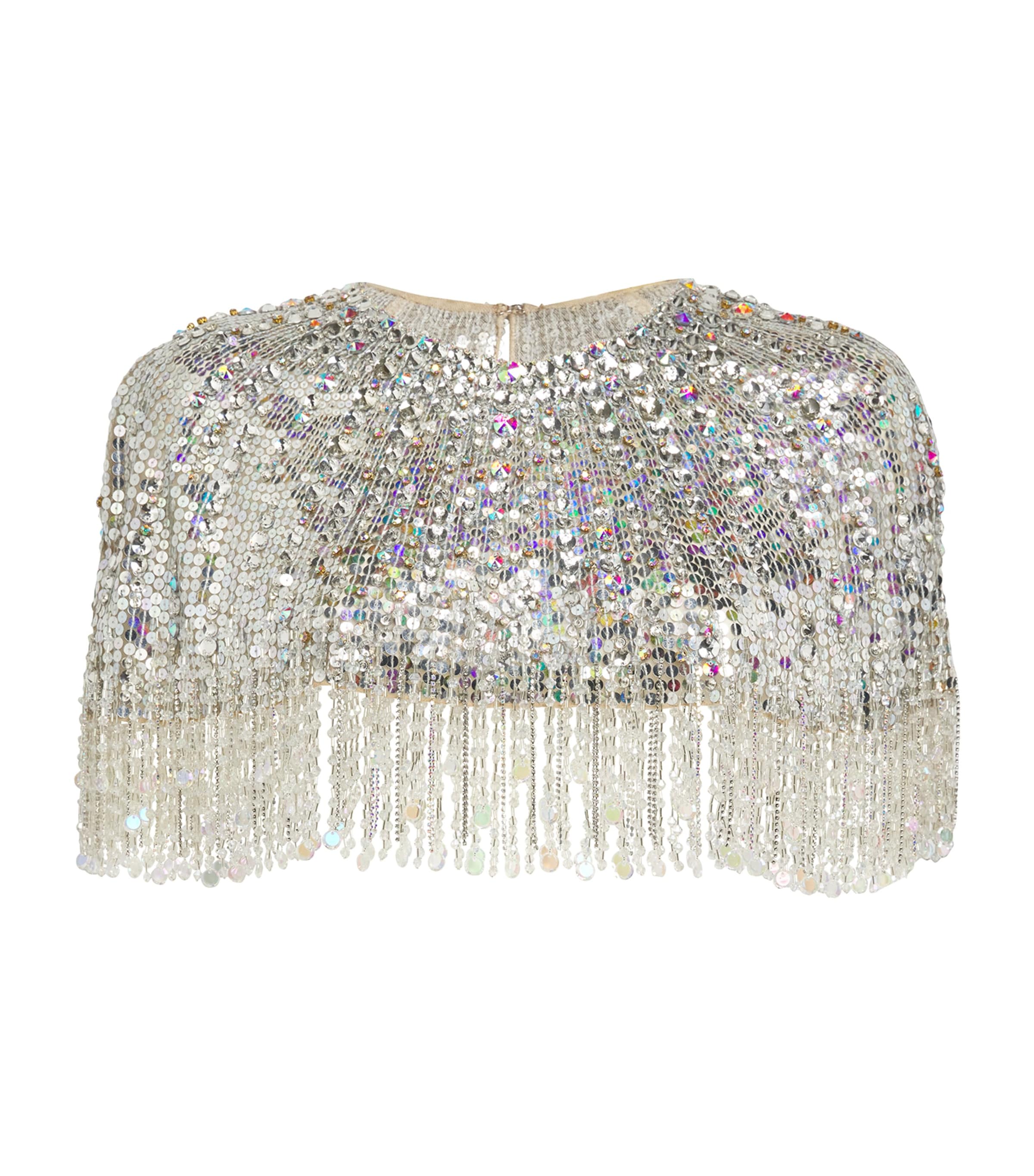 Sequinned Dazzle Cape ALMOND 2084 Image 1