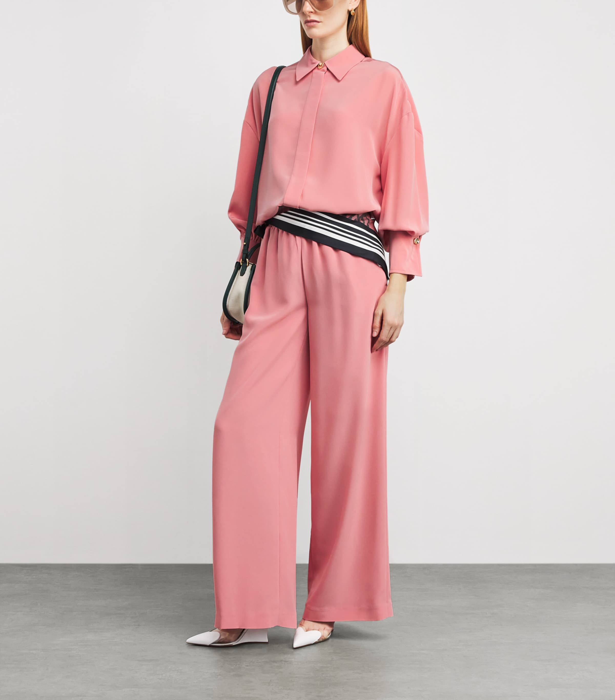 Joseph Womens Satin Camilia Blouse Blush Image 3