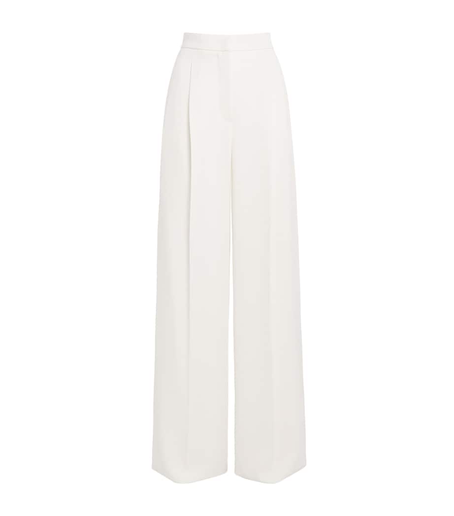 Compact Cady Wide-Leg Trousers WHITE Image 1