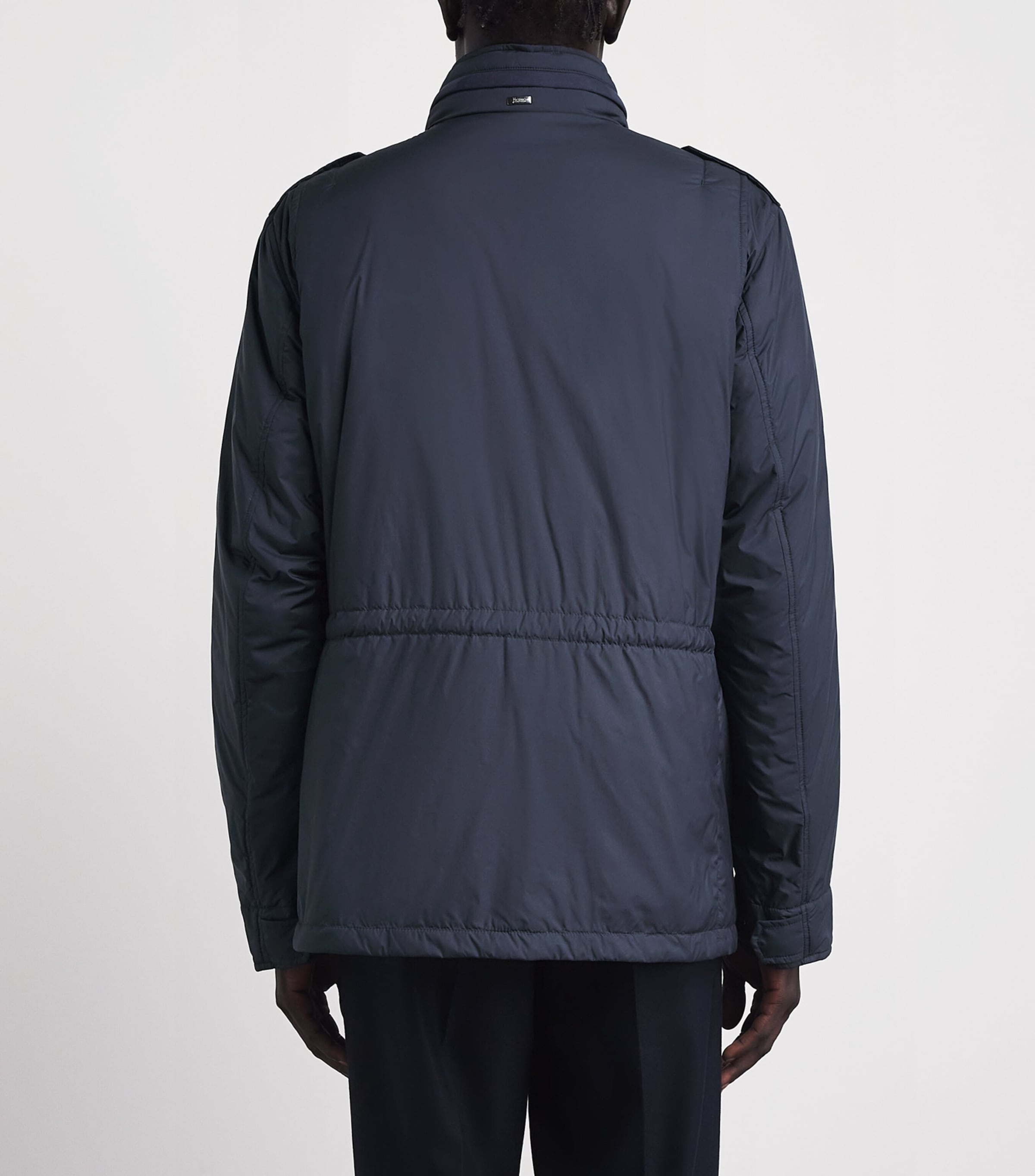 Herno Mens Technical Padded Jacket Blue Image 5