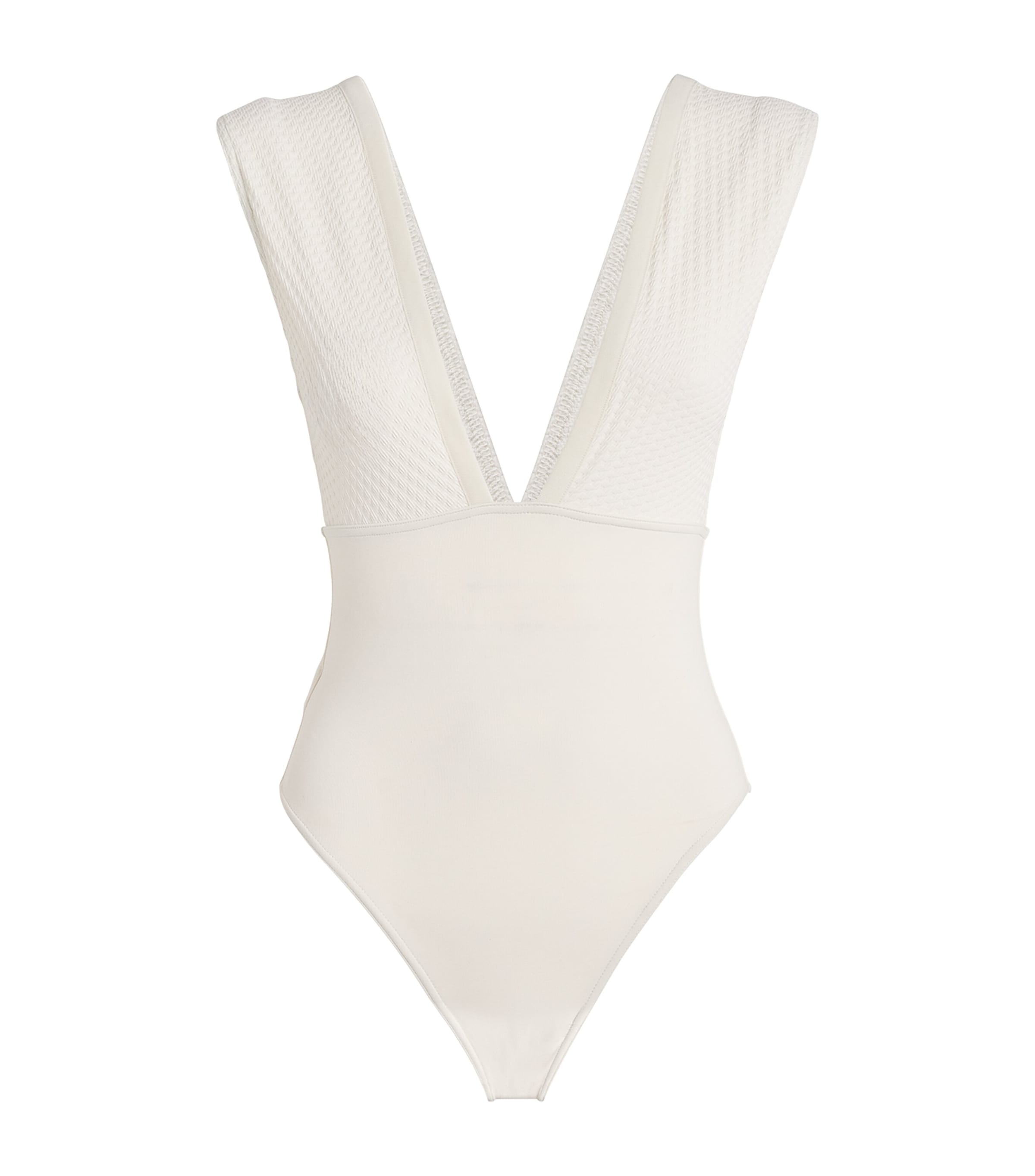 Eres Deep-v Glamorous Swimsuit In White