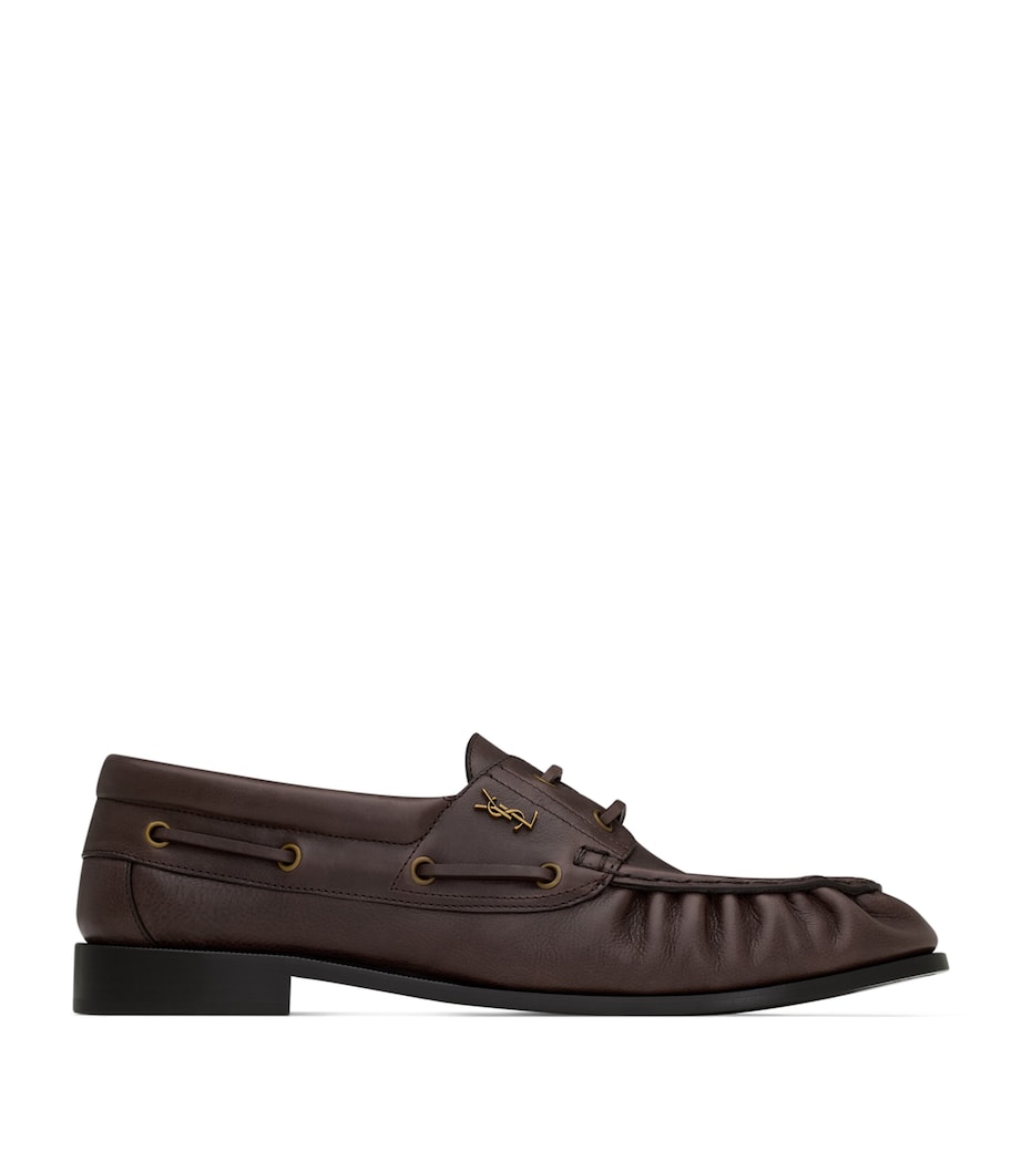 Saint Laurent Leather Bateau Le Loafers Image 1