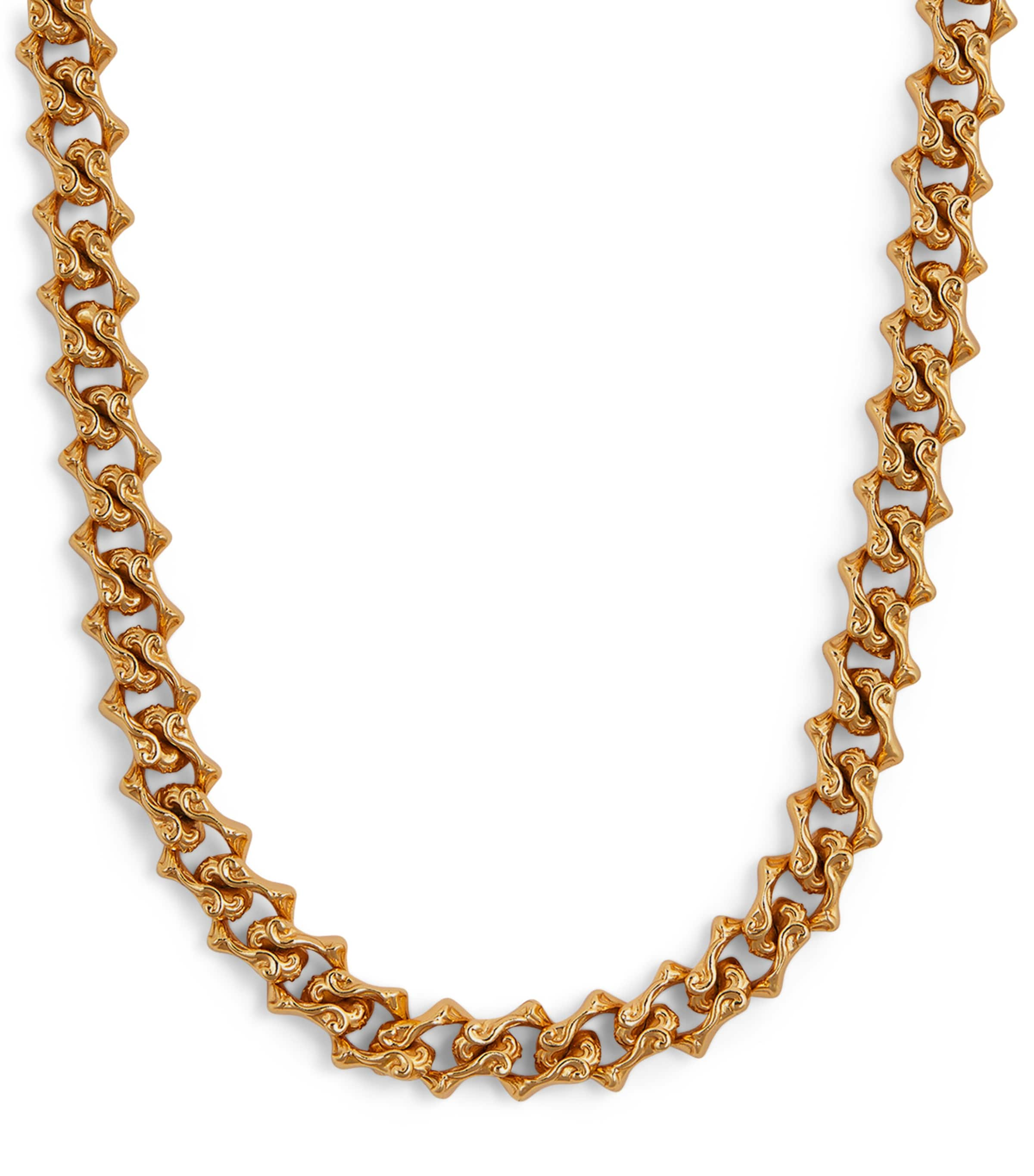 Emanuele Bicocchi Gold-plated Sterling Silver Arabesque Chain Necklace