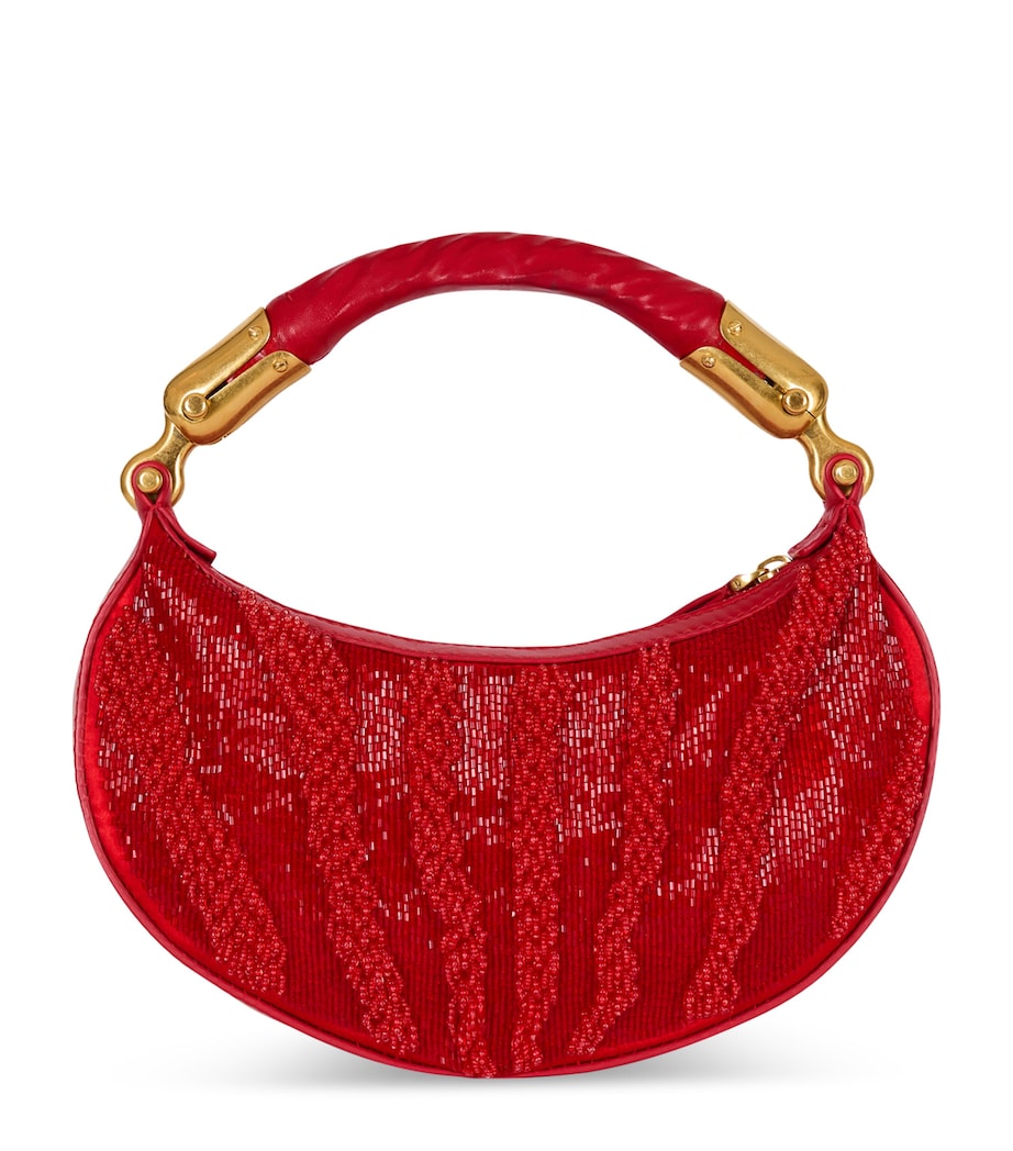 Mini Zebra-Print Ebene Top-Handle Bag 3AC ROUGE Image 1