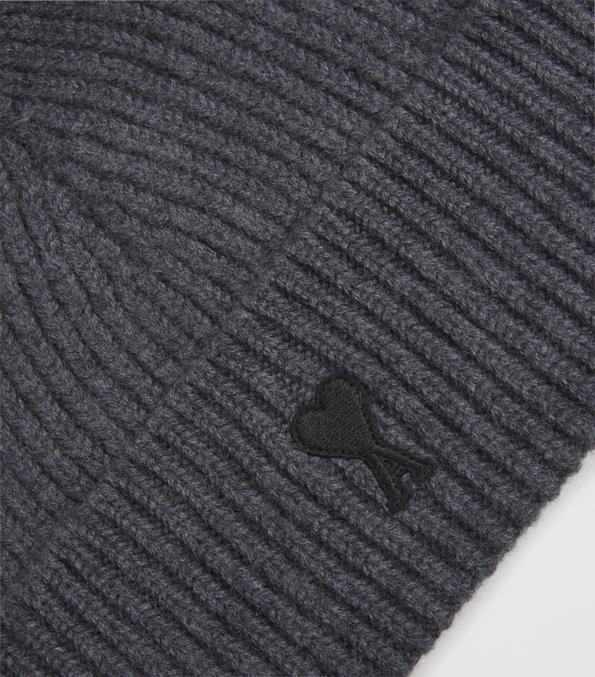 Merino Logo Beanie 0504 - GRIS CHINE/ NOIR Image 3