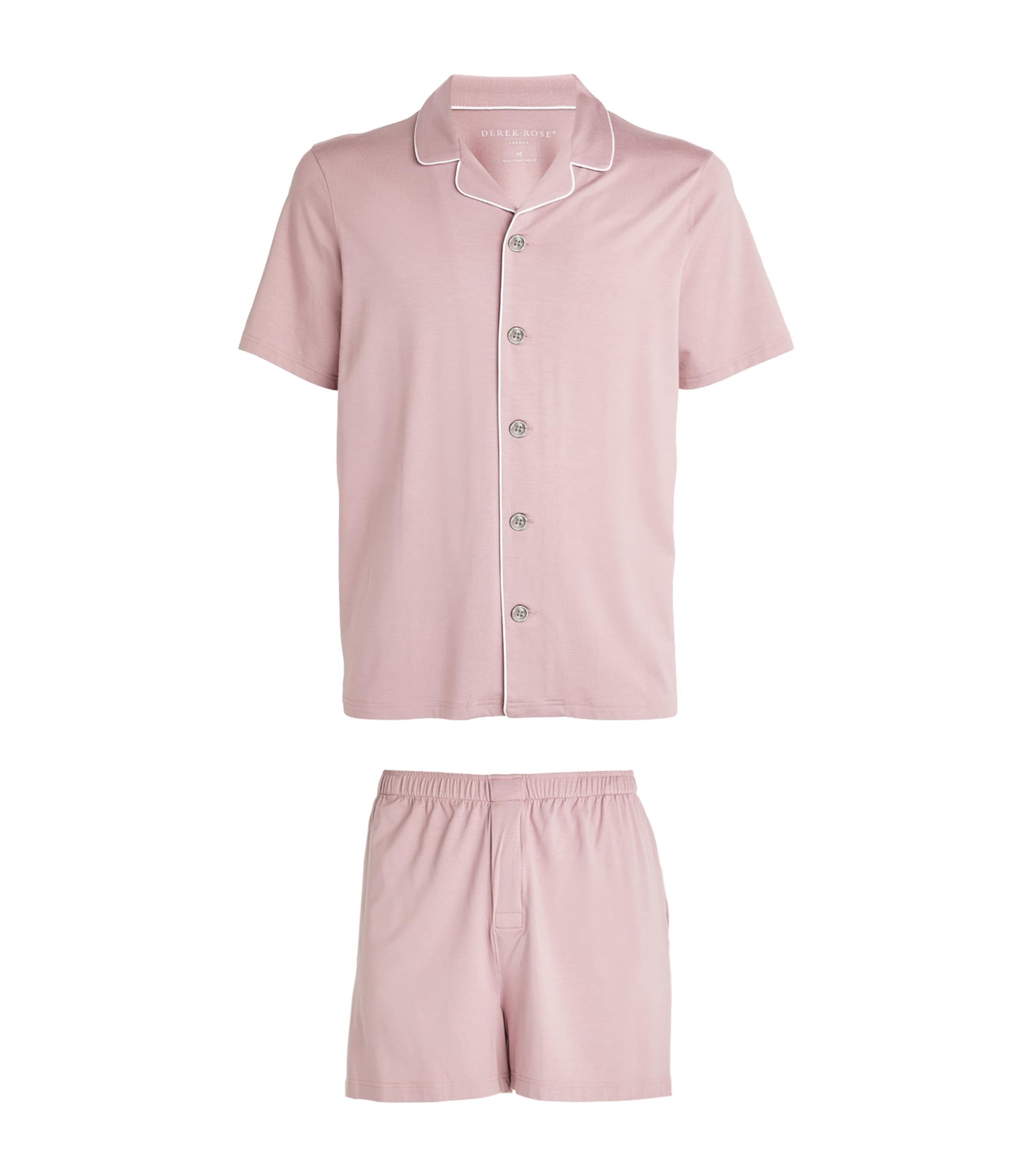 Shop Derek Rose Stretch-modal Basel Pyjama Set In Purple