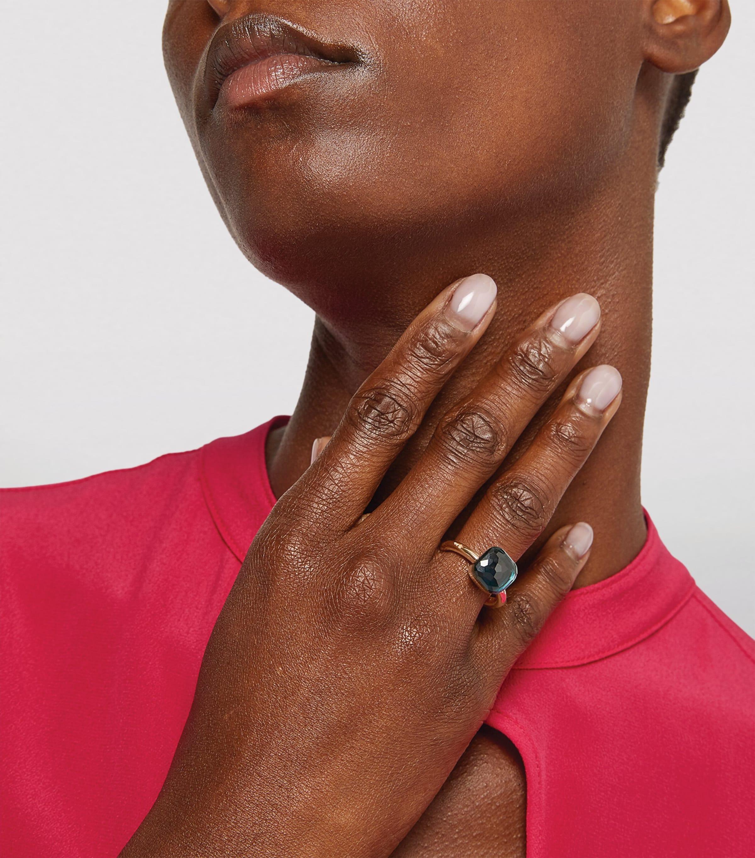 Mixed Gold and Blue London Topaz Nudo Classic Ring 000TL Image 5