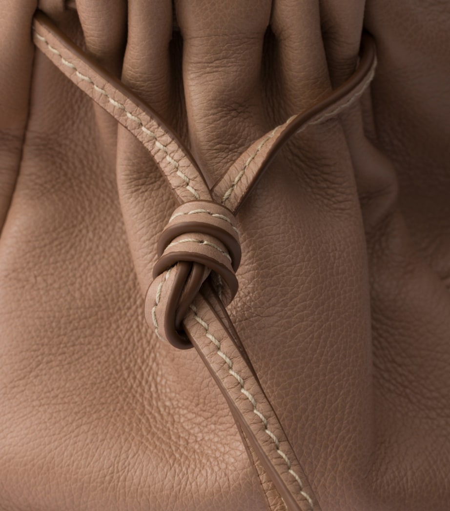 Prada Medium Leather Bonnie Top-Handle Bag Powder Image 6