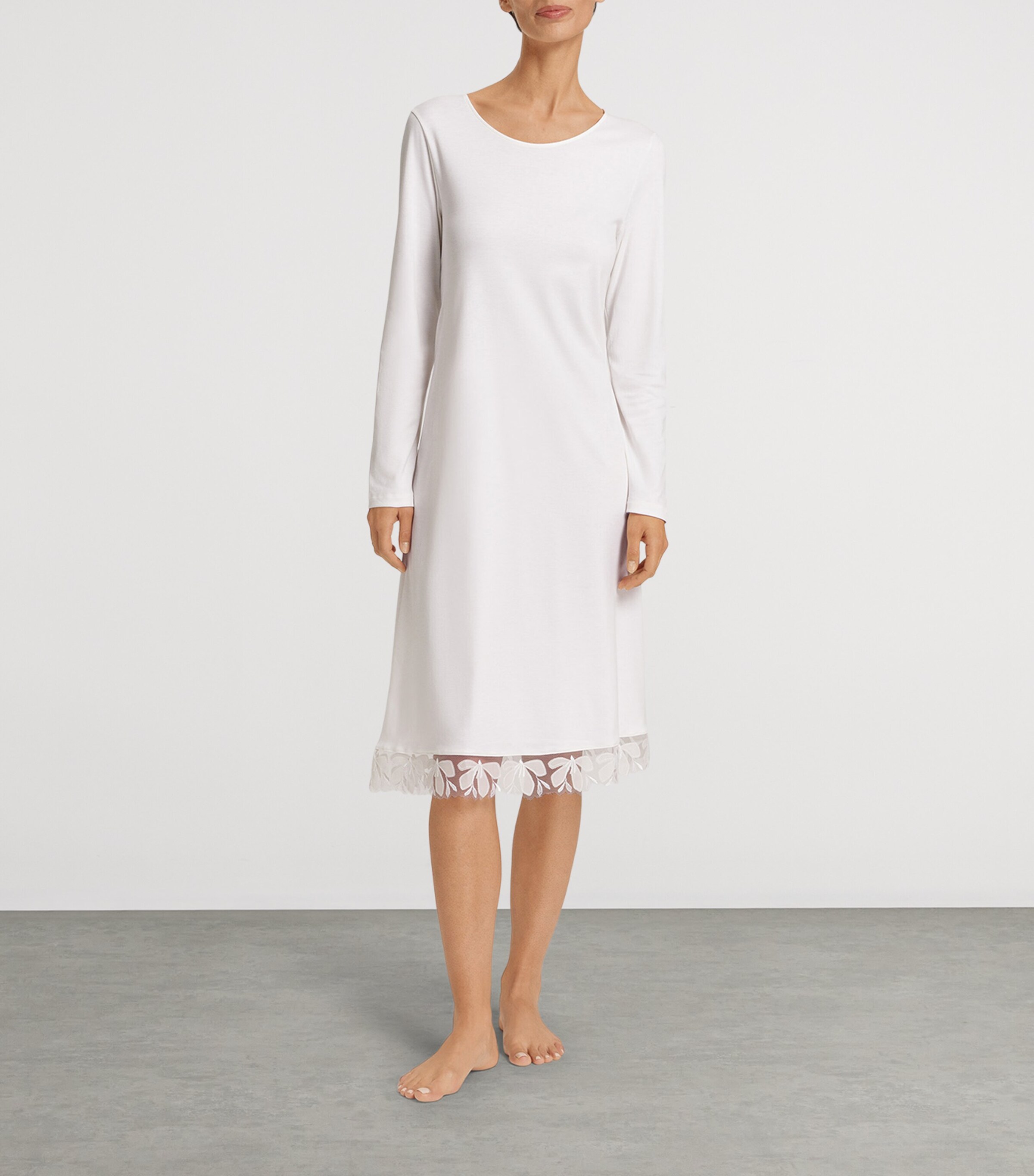 Hanro Cotton Long-Sleeve Kalea Nightdress | Women Clothing | Nightwear | Nightdresses | Pyjamas | Designers | Hanro Hanro Cotton Long-Sleeve Kalea Nightdress | Women Clothing | Nightwear | Nightdresses | Pyjamas | Designers | Hanro