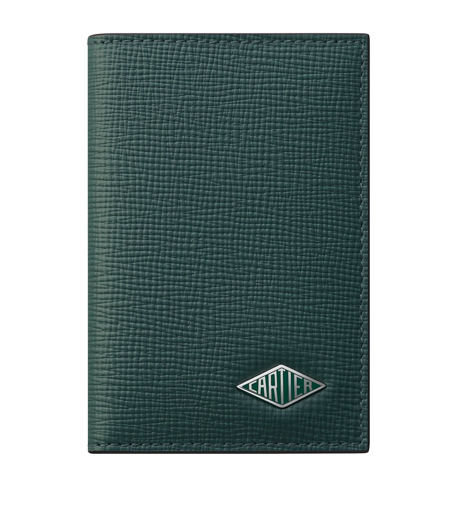 Leather Losange Wallet PINE GREEN Image 1