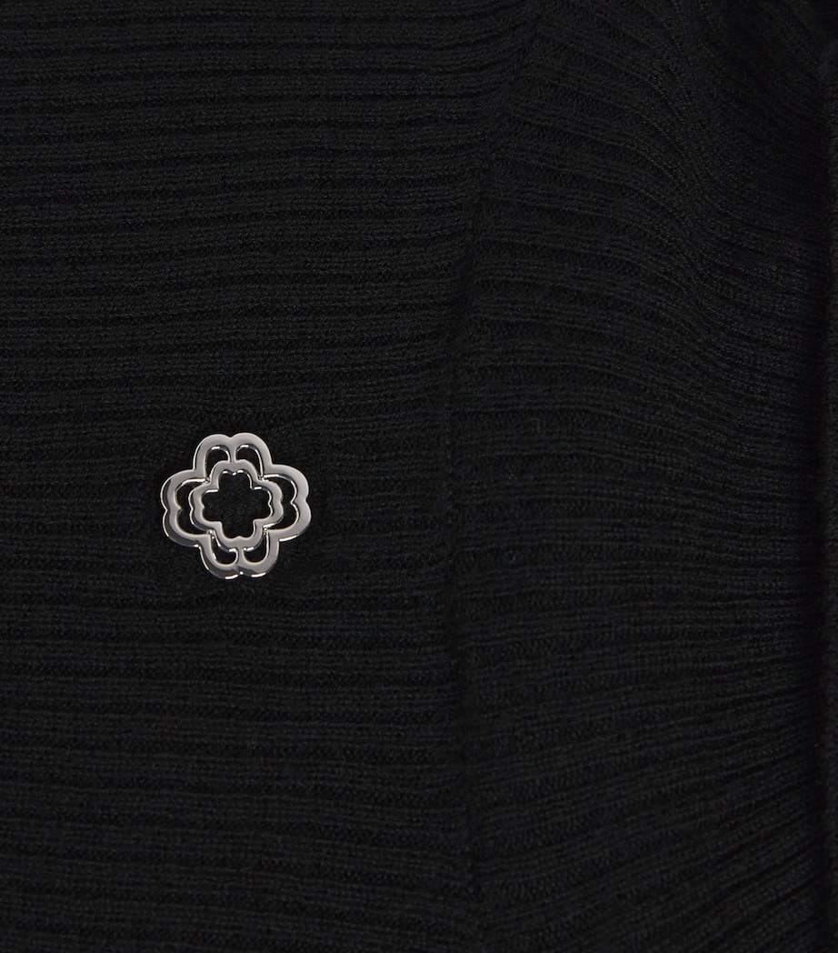 Wool-Silk Rollneck Sweater BLACK Image 5