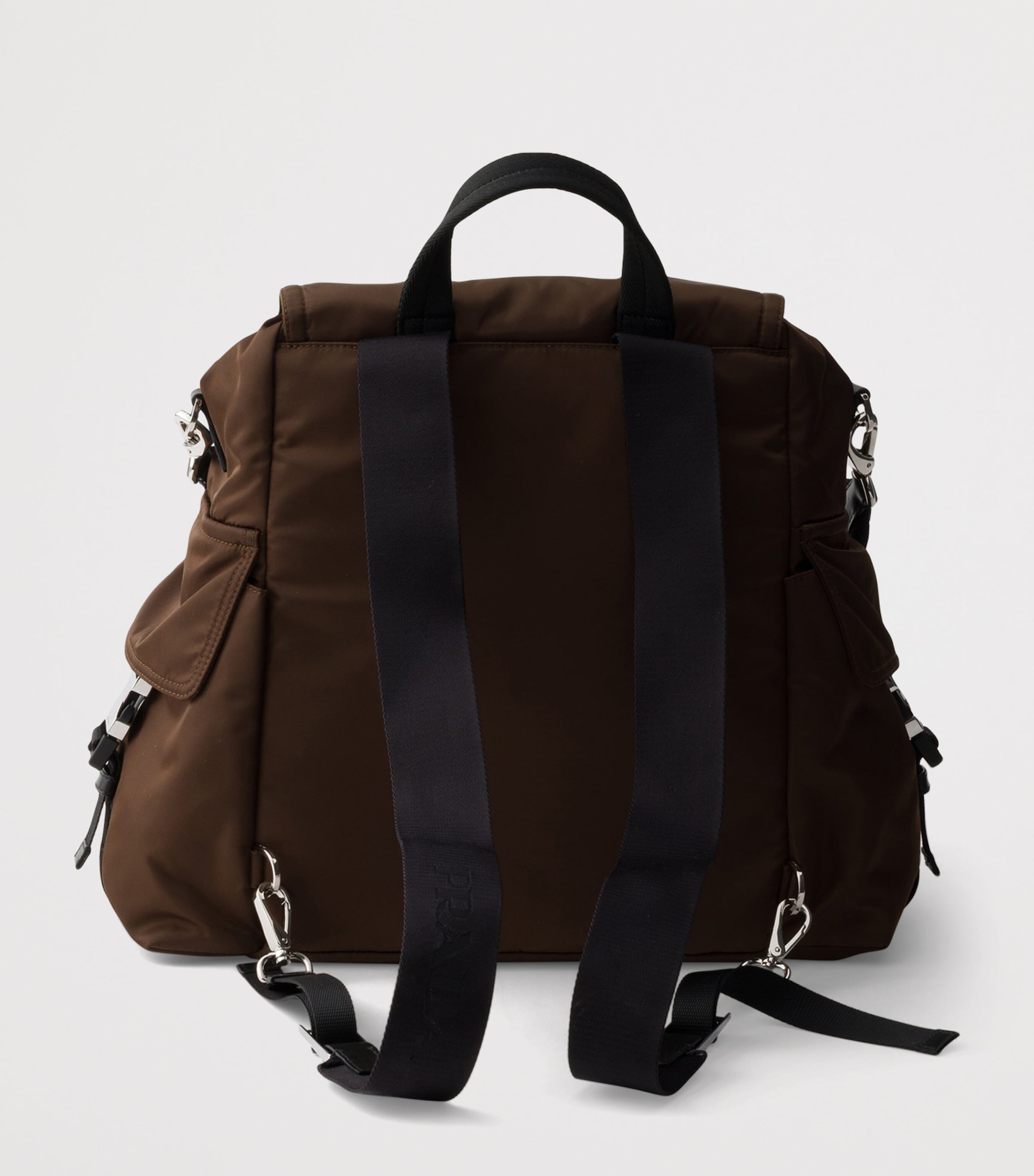 Re-Nylon and Leather Explore Backpack F0038 Image 4