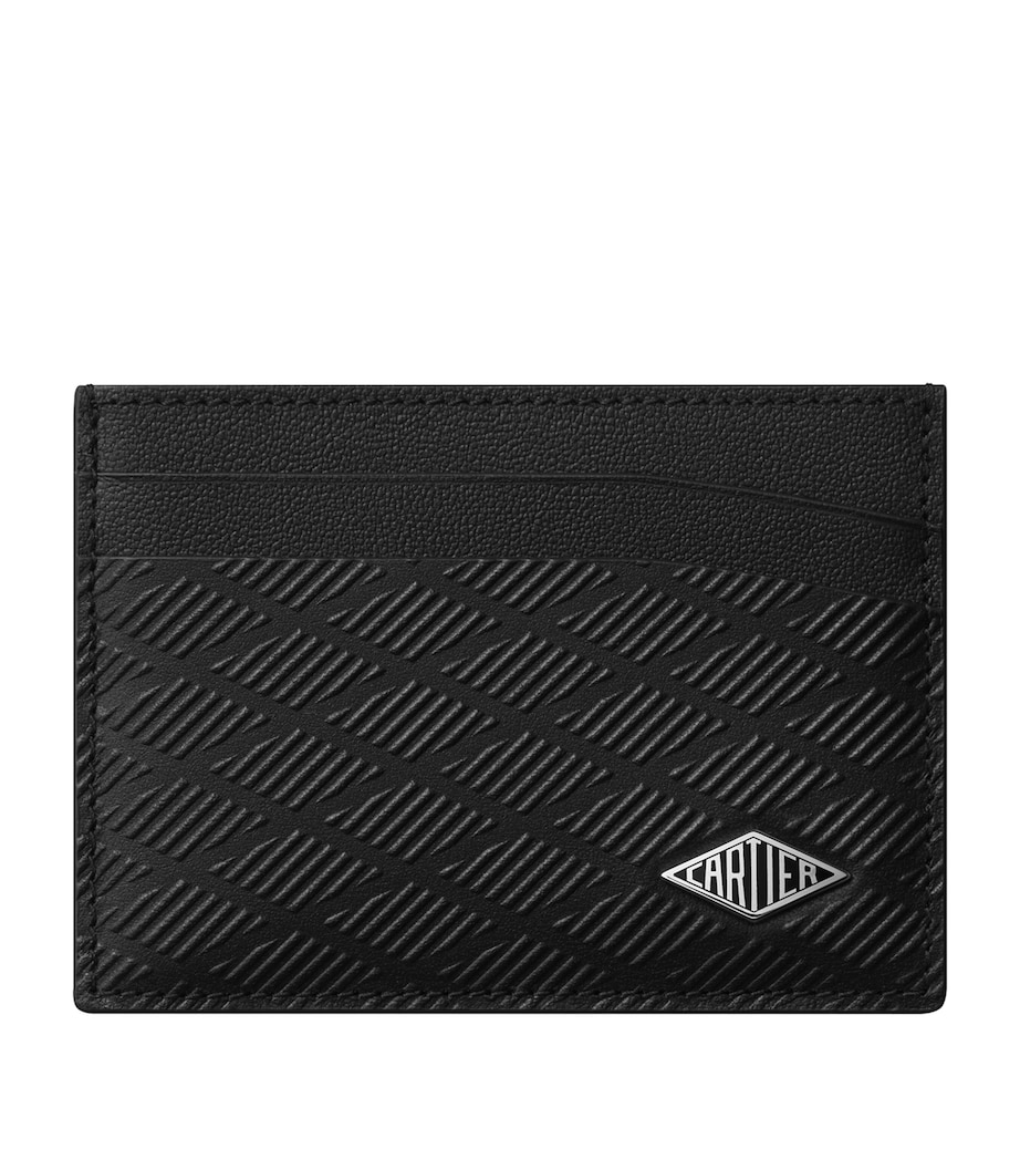 Leather Losange Card Holder BLACK Image 1