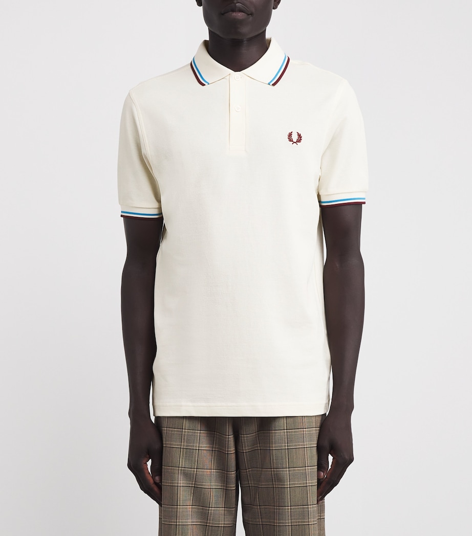 Twin Tipped Polo Shirt Z46-ECR/CRTBLU/OXBLO Image 3