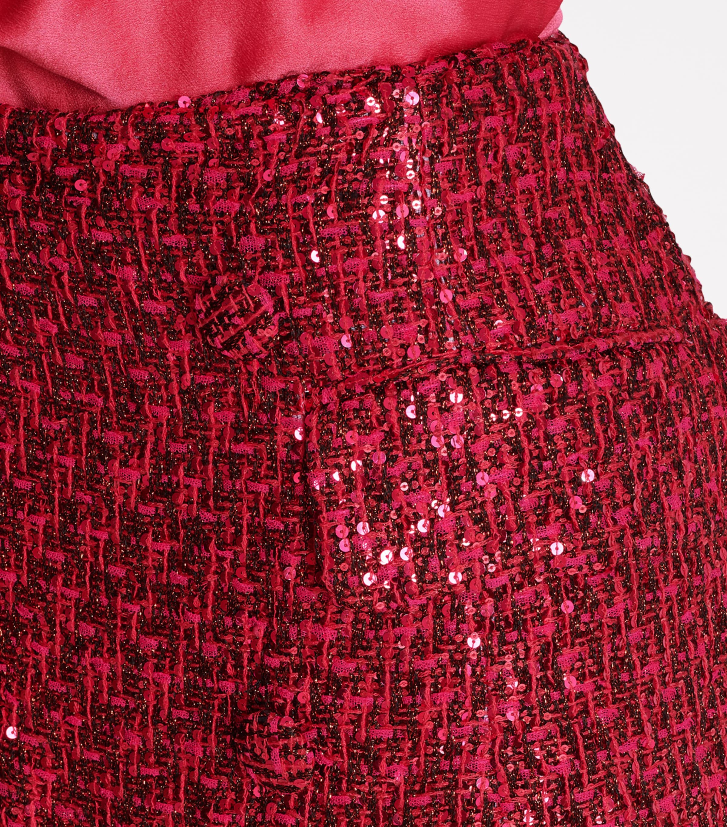 Tweed Sequinned Skort 4PK FUCHSIA VIF Image 7