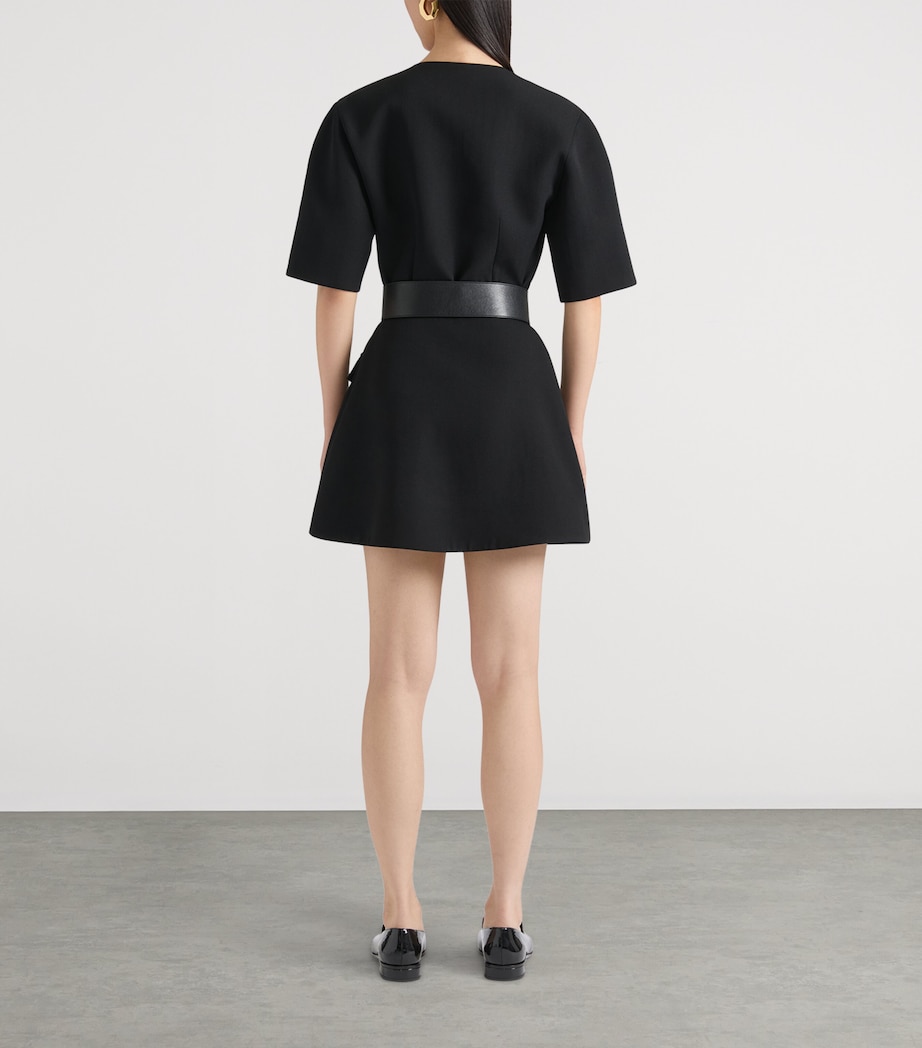 Givenchy Womens Cocoon Mini Dress Black Image 2