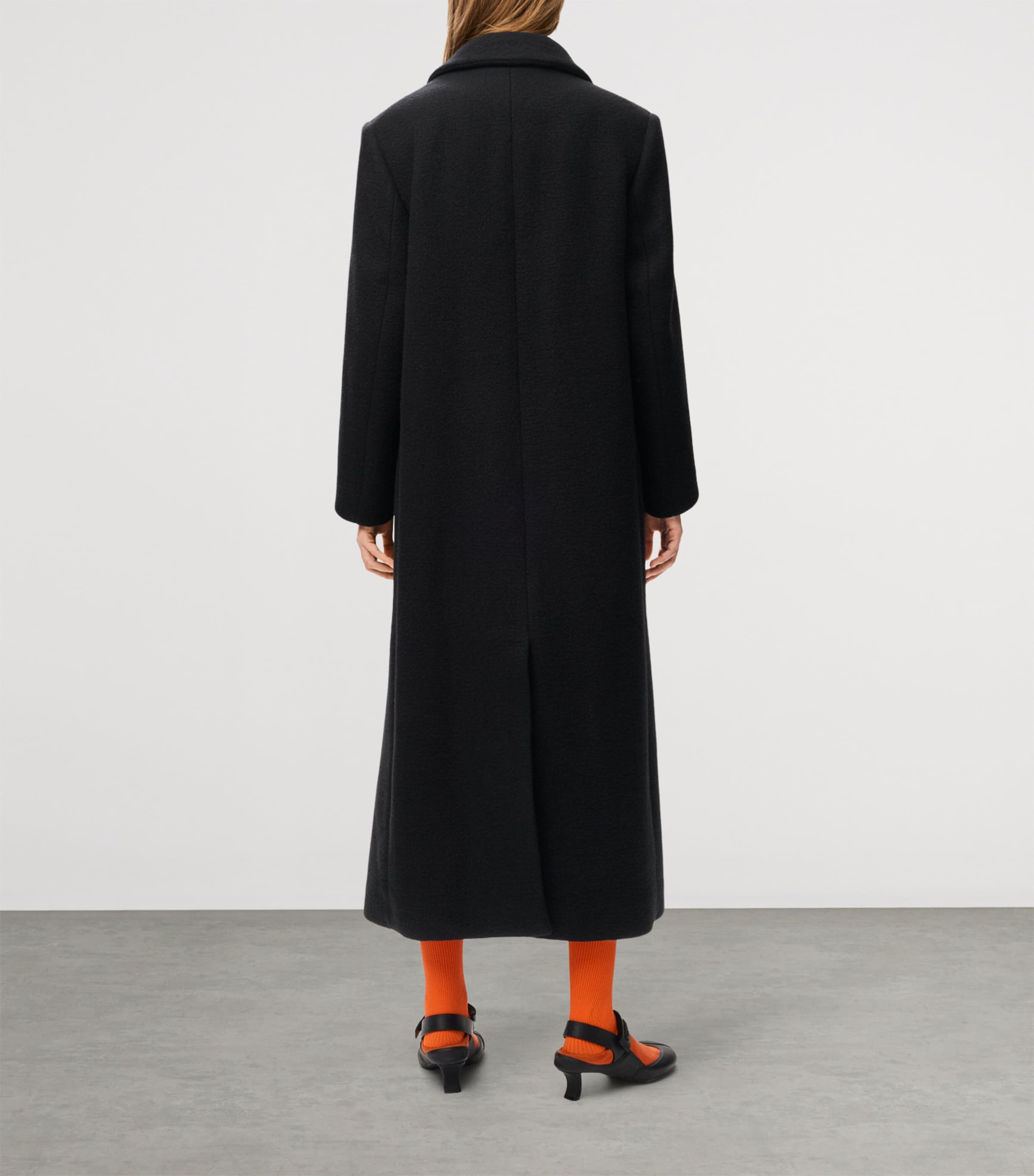 LOEWE Black Cashmere Hooded Coat | Harrods US