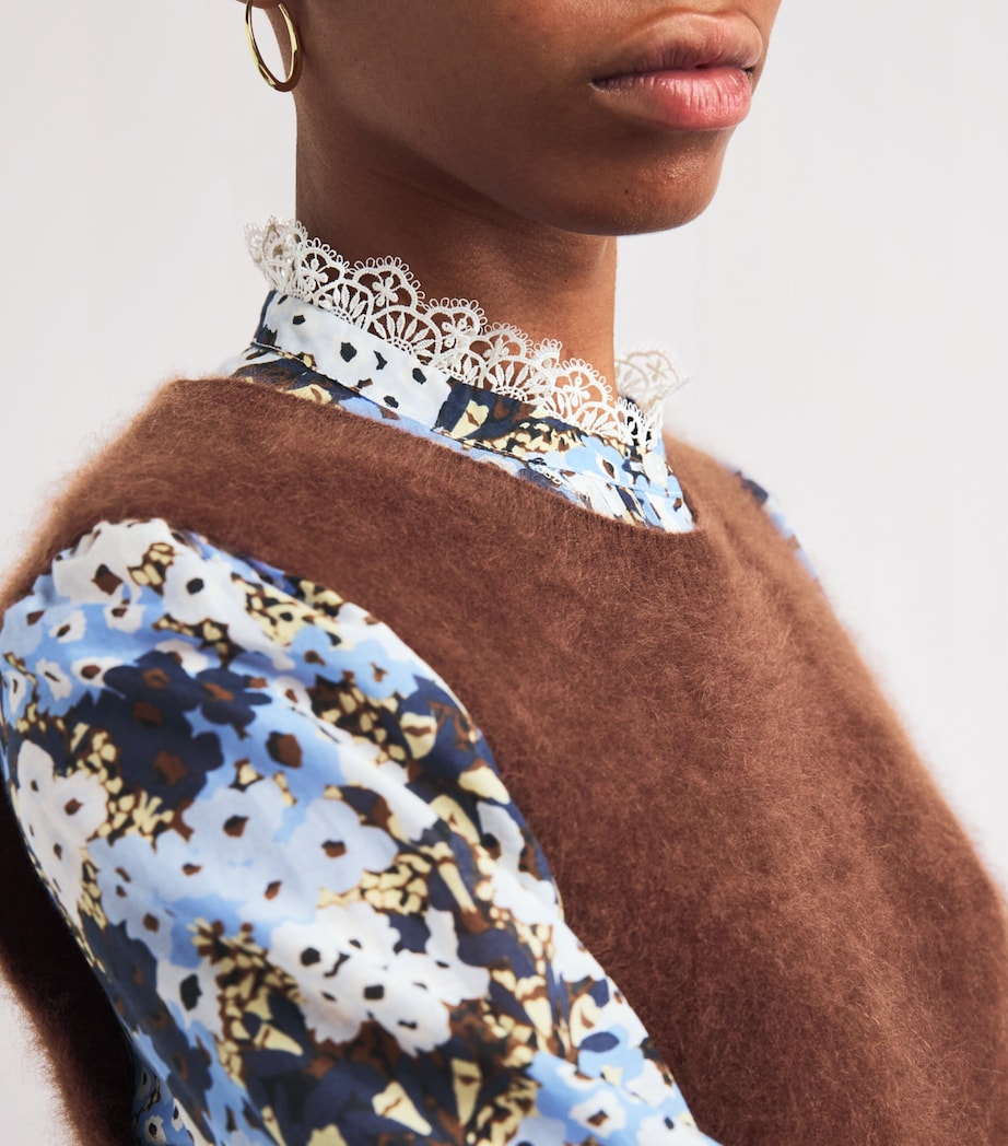 Cotton-Silk Meadow Print Blouse BLUE/MULTI Image 6