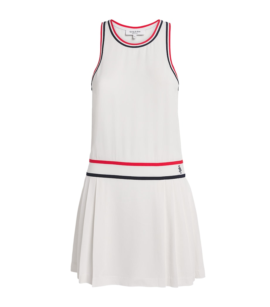 Phoebe Tennis Dress WHITE/NAVY/RED Image 1