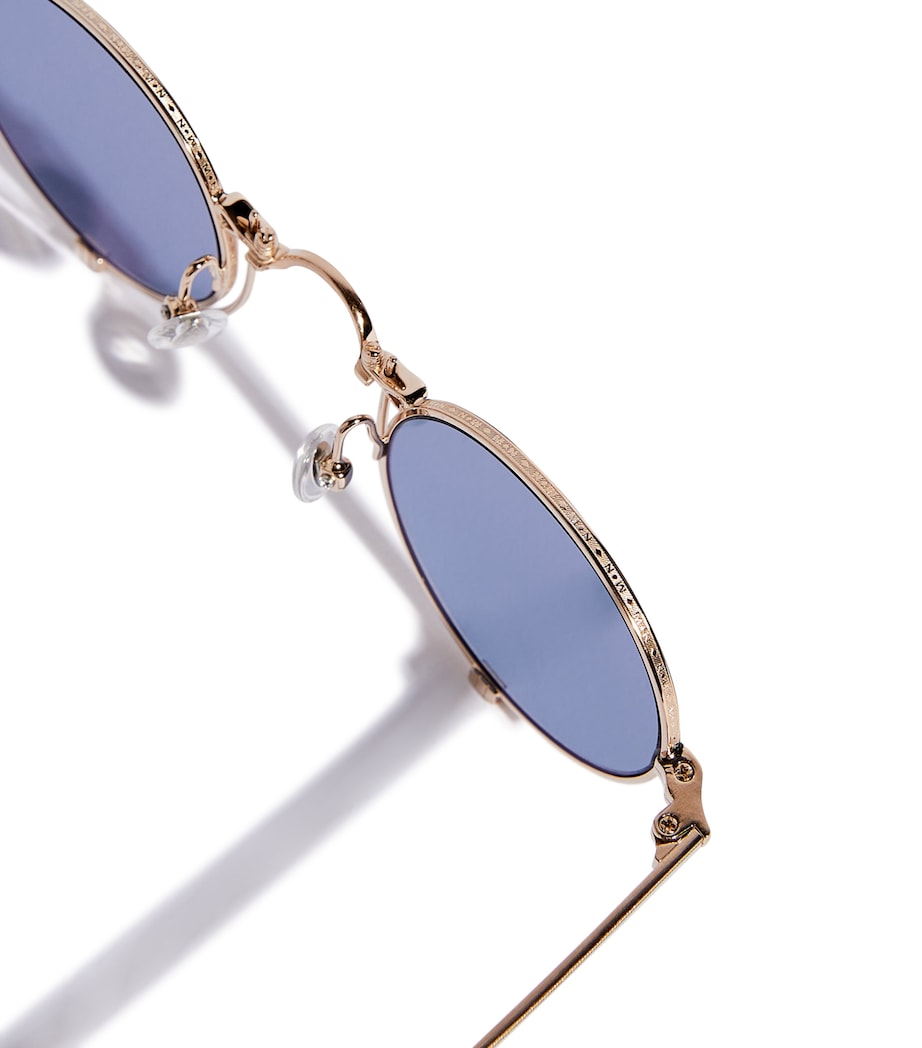 Matsuda 10601H Sunglasses Brushed Gold Navy Image 5