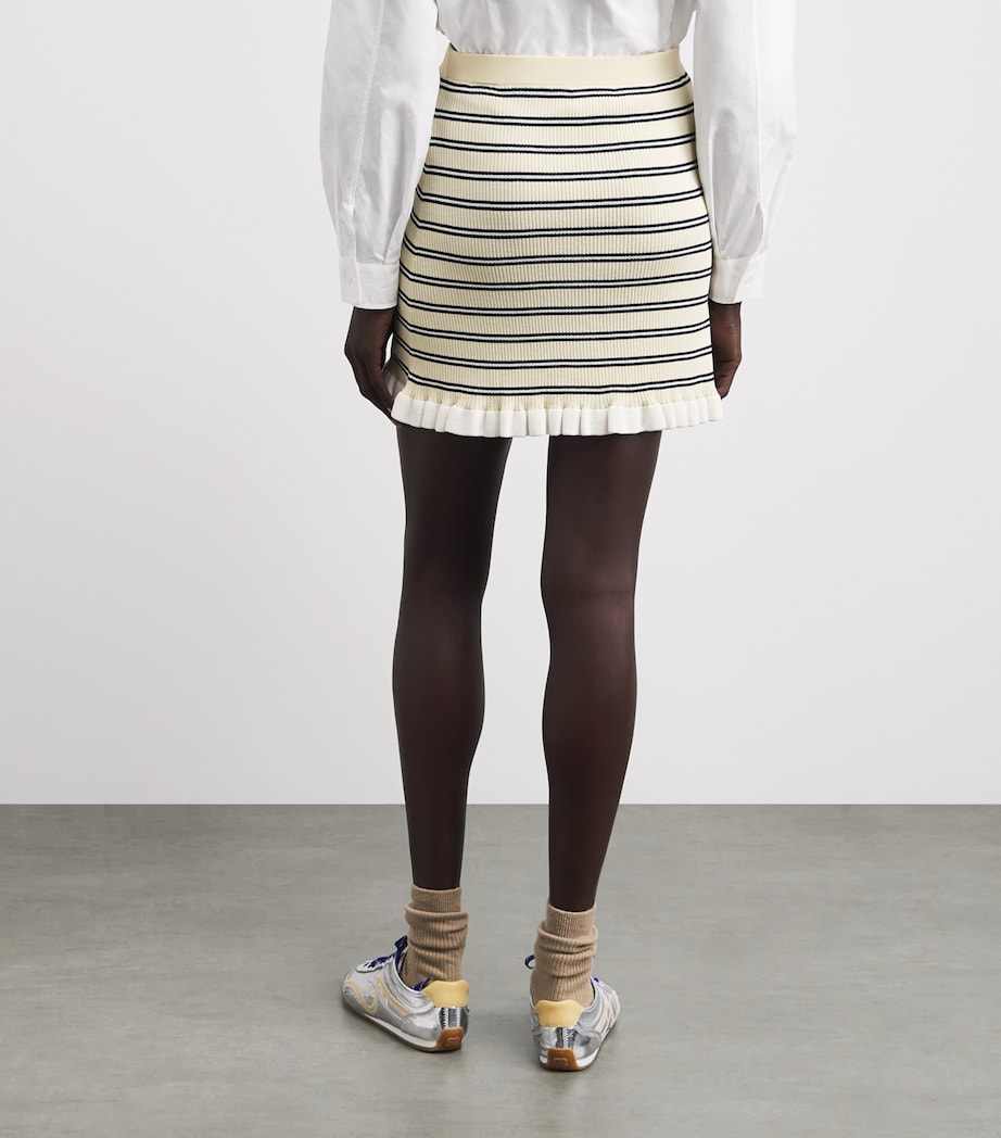 Claudie Pierlot Womens Stripe Mini Skirt Multicolored Image 5