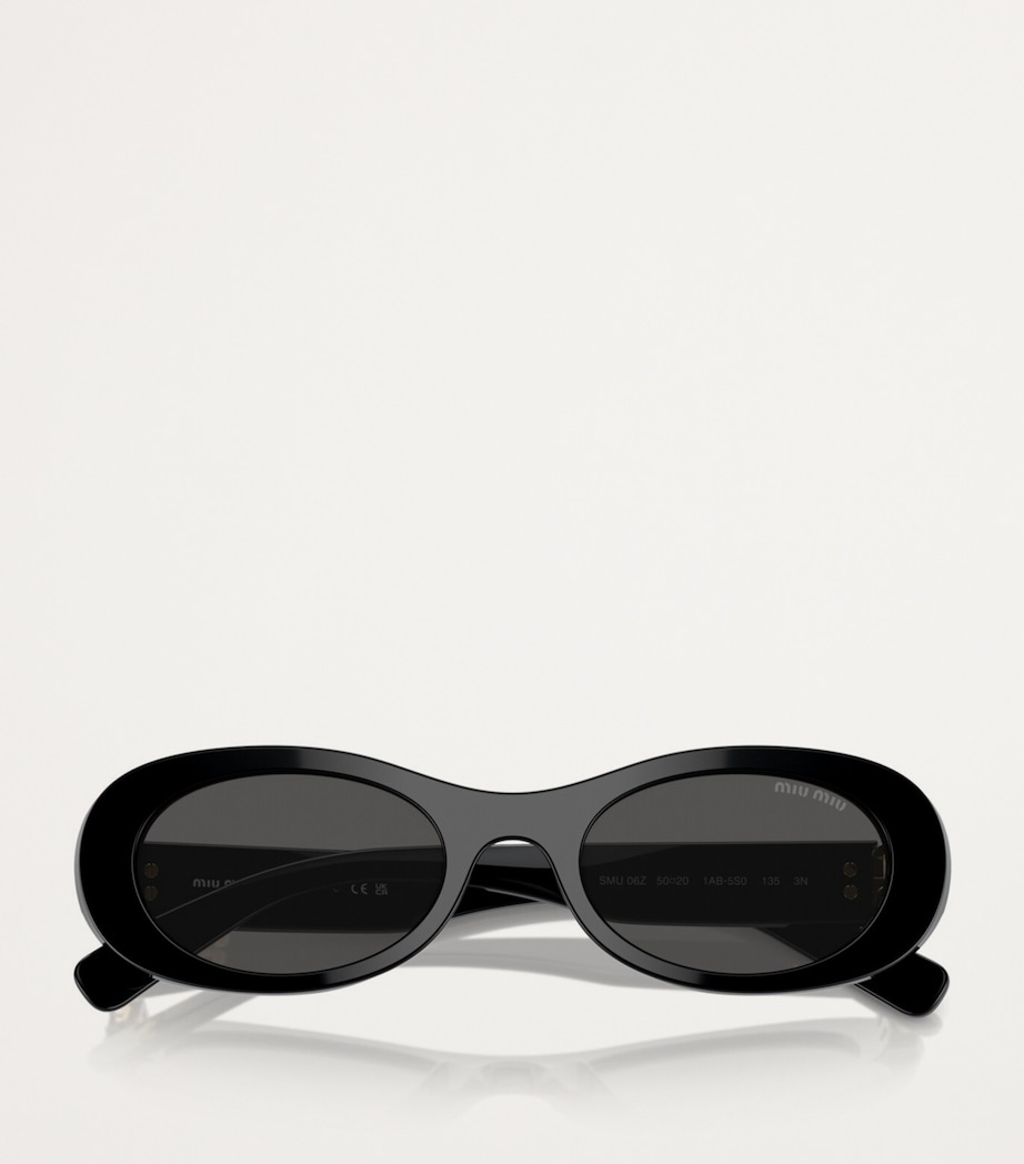 Acetate Oval Sunglasses 1AB5S0 Image 5
