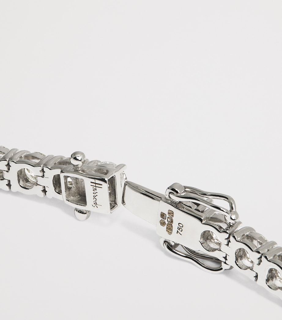 White Gold and Diamond Tennis Bracelet (8.00ct) WHITE GOLD Image 4