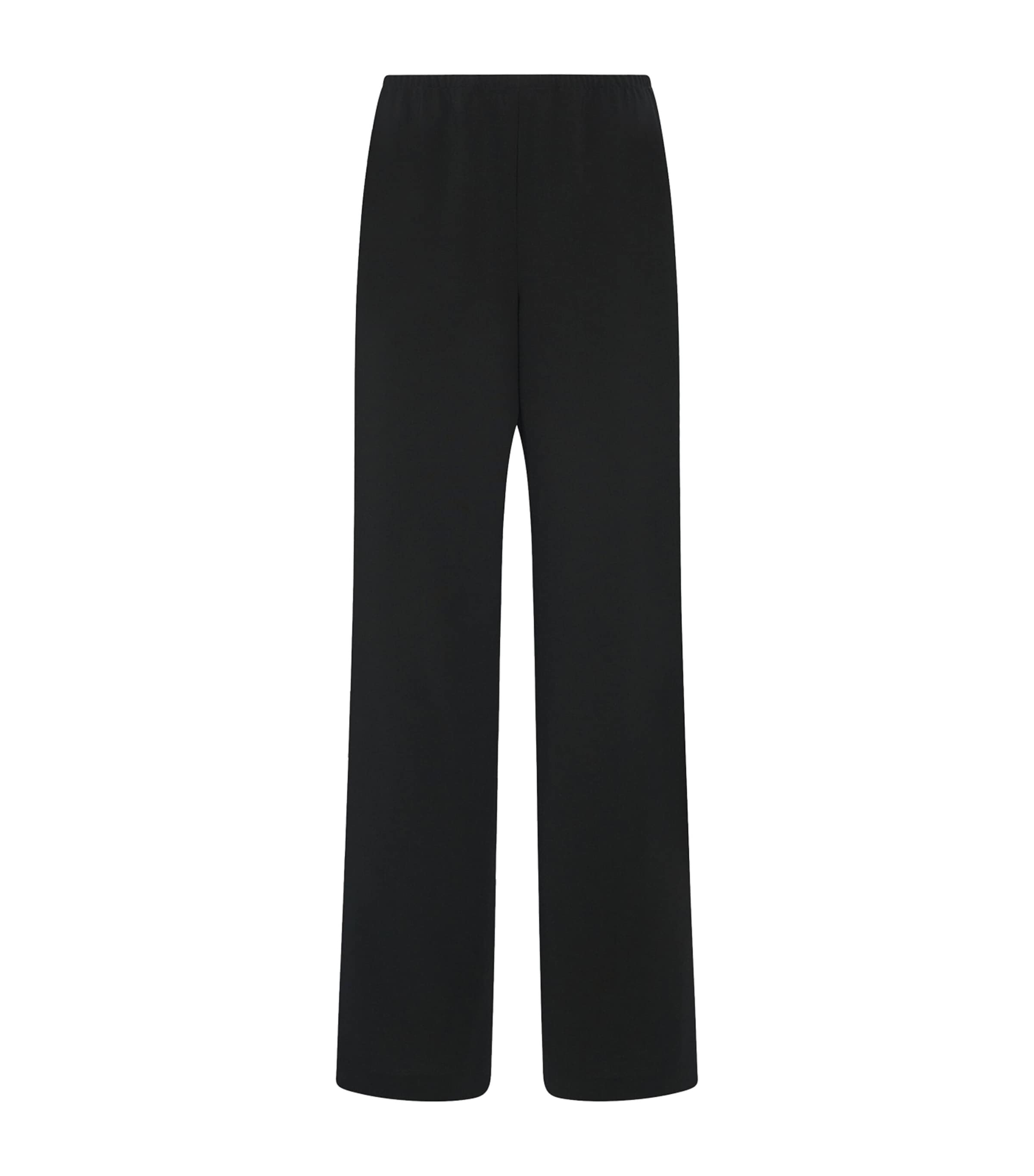 The Row Seraphim Wool Wide-leg Trousers In Black