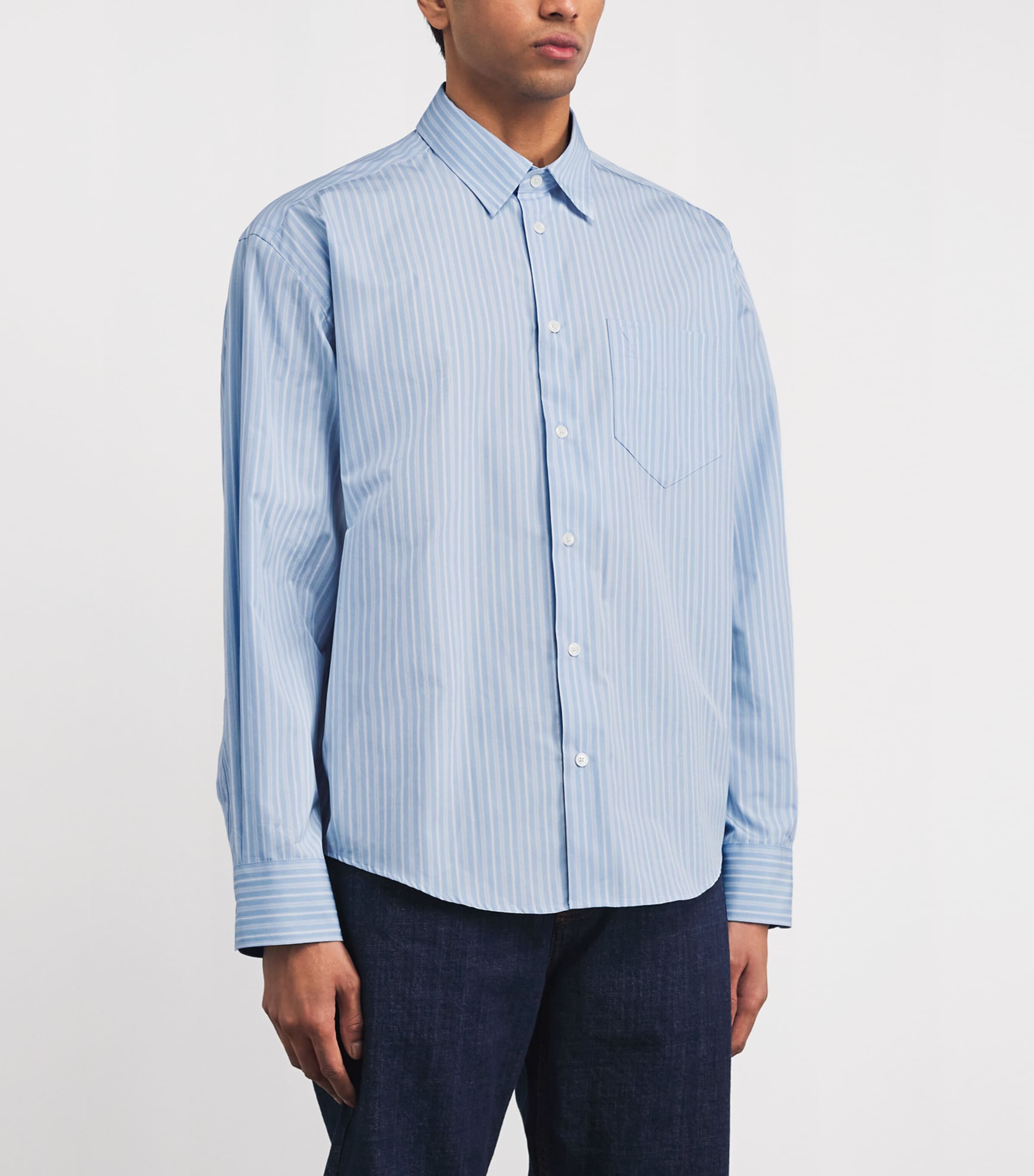 Stripe Ami de Coeur Shirt 4844 BLEUCHMRE/BLANC Image 3