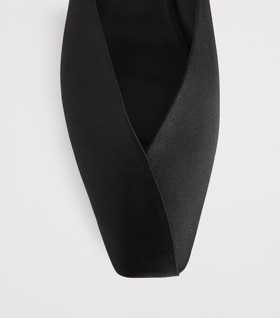 Satin Mules BLACK Image 5