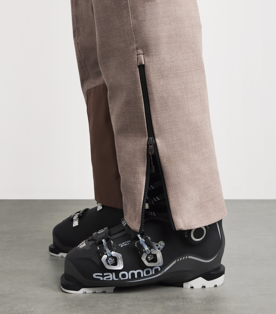 Stretch-Wool Waterproof Trace 2.0 Ski Trousers X34 DRIFTWOOD Image 6