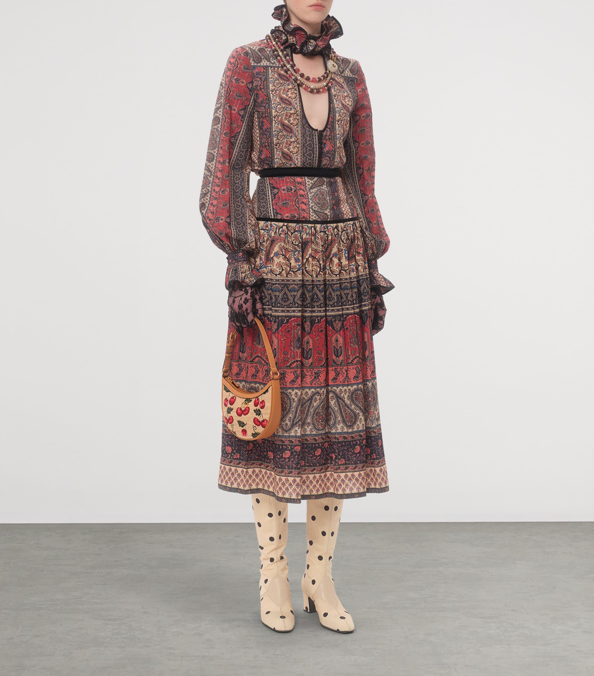 Mini Calf Leather VLogo Signature Shoulder Bag R9F Image 2